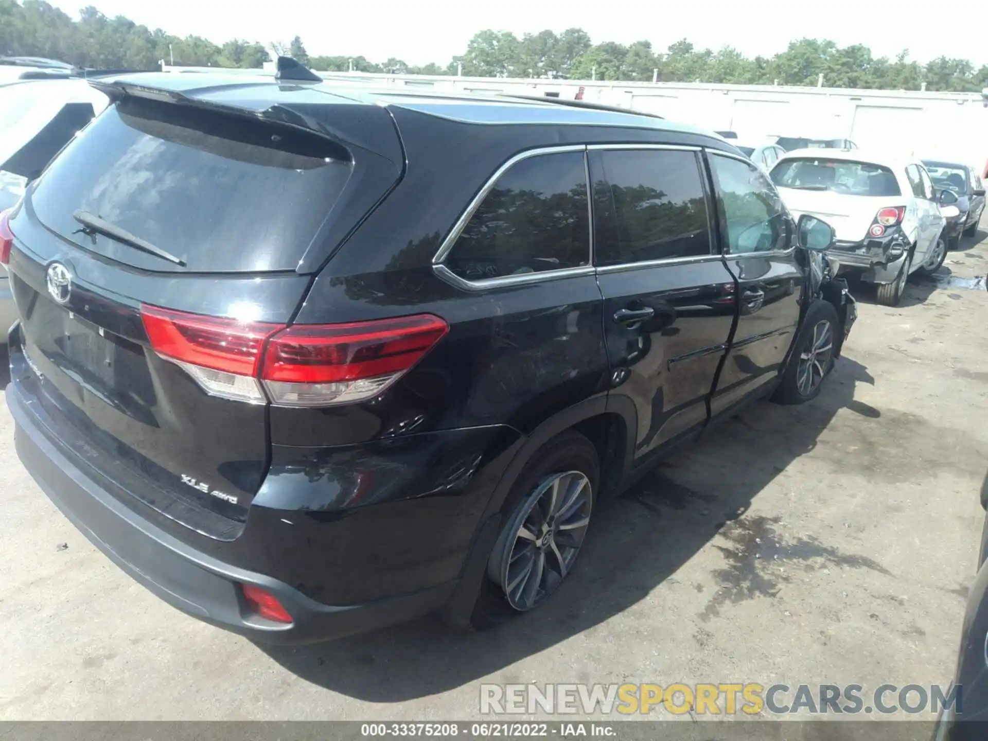 4 Фотография поврежденного автомобиля 5TDJZRFH0KS606104 TOYOTA HIGHLANDER 2019