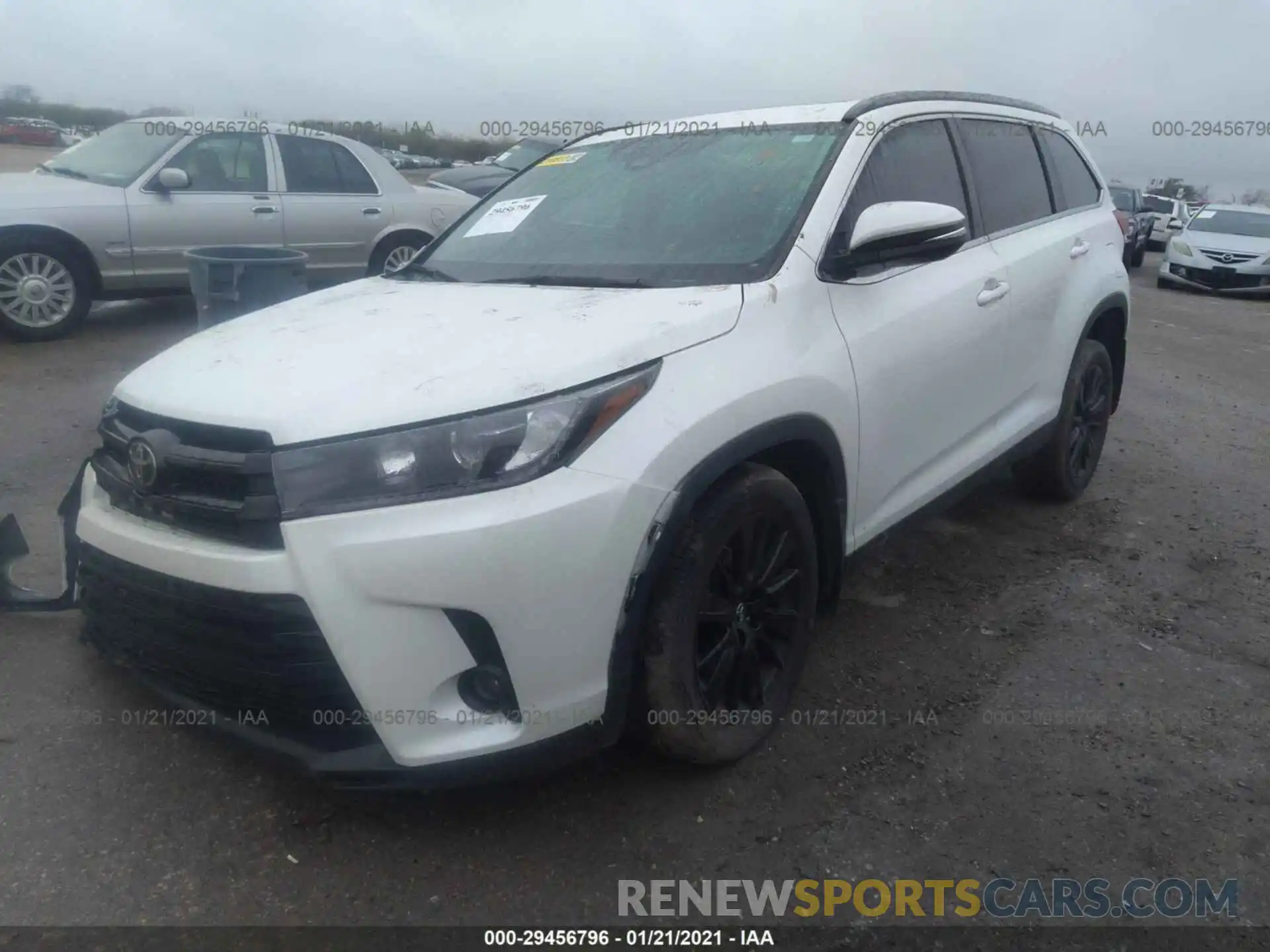 2 Фотография поврежденного автомобиля 5TDJZRFH0KS608564 TOYOTA HIGHLANDER 2019