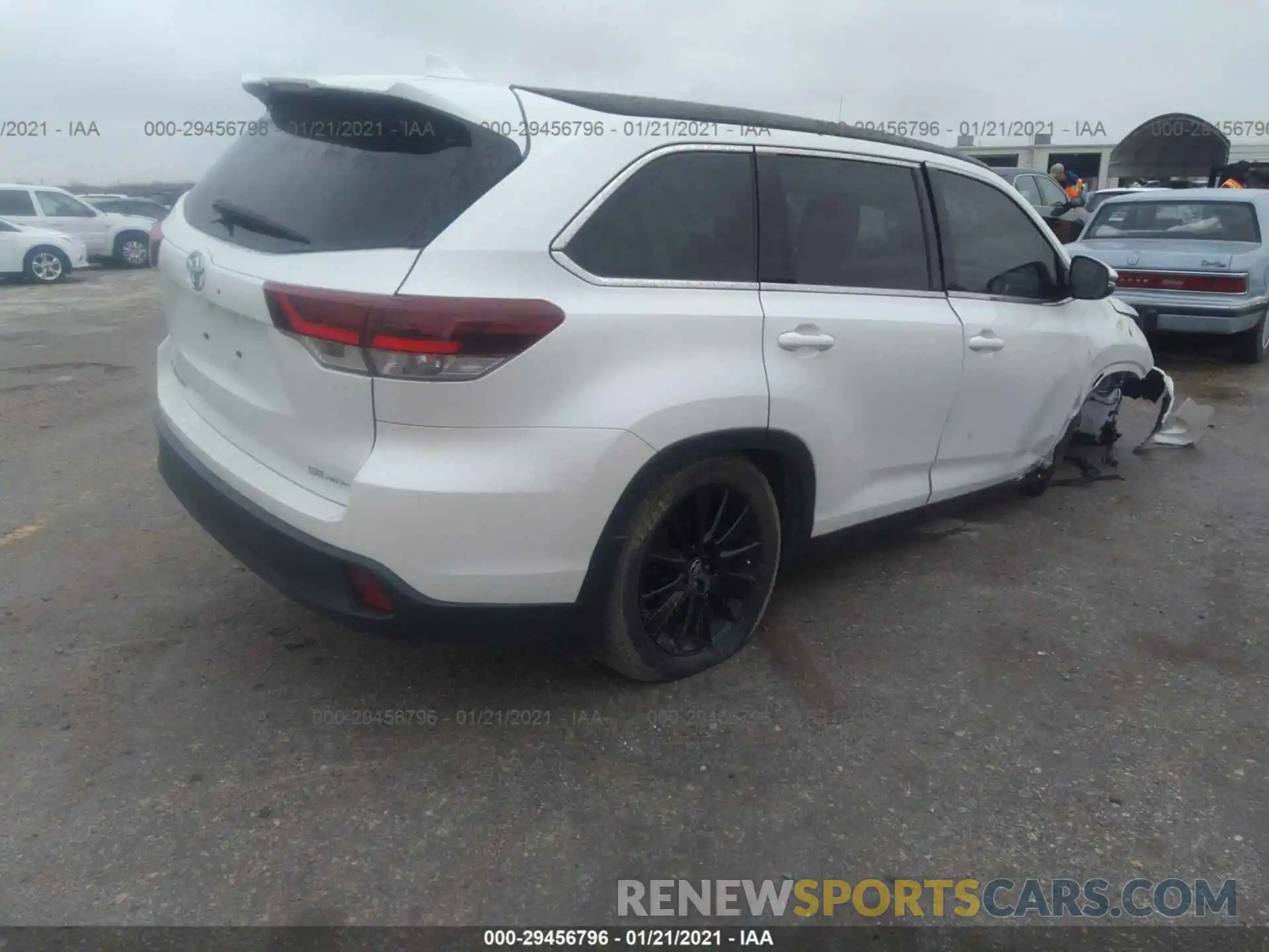 4 Фотография поврежденного автомобиля 5TDJZRFH0KS608564 TOYOTA HIGHLANDER 2019