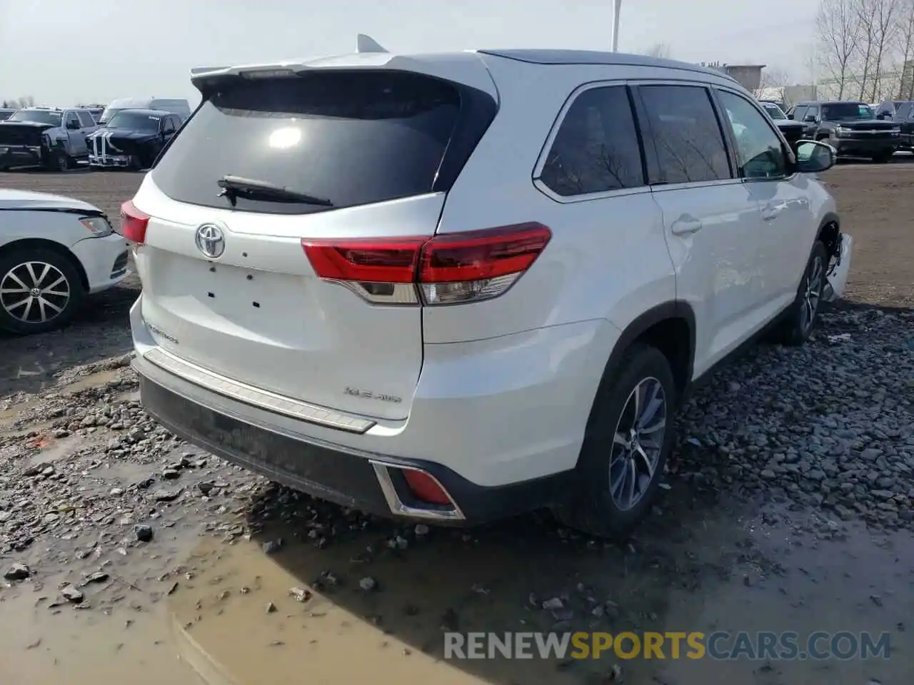 4 Фотография поврежденного автомобиля 5TDJZRFH0KS732429 TOYOTA HIGHLANDER 2019