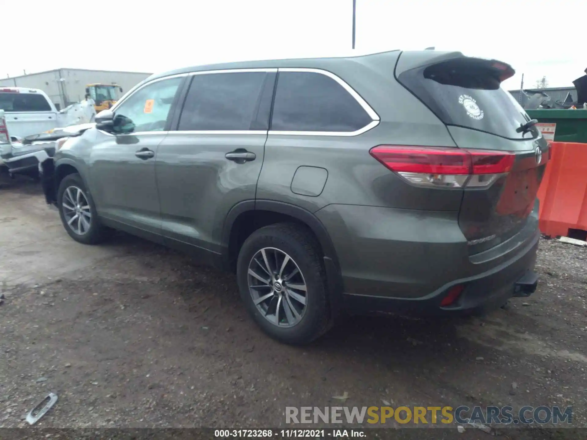 3 Фотография поврежденного автомобиля 5TDJZRFH0KS918794 TOYOTA HIGHLANDER 2019