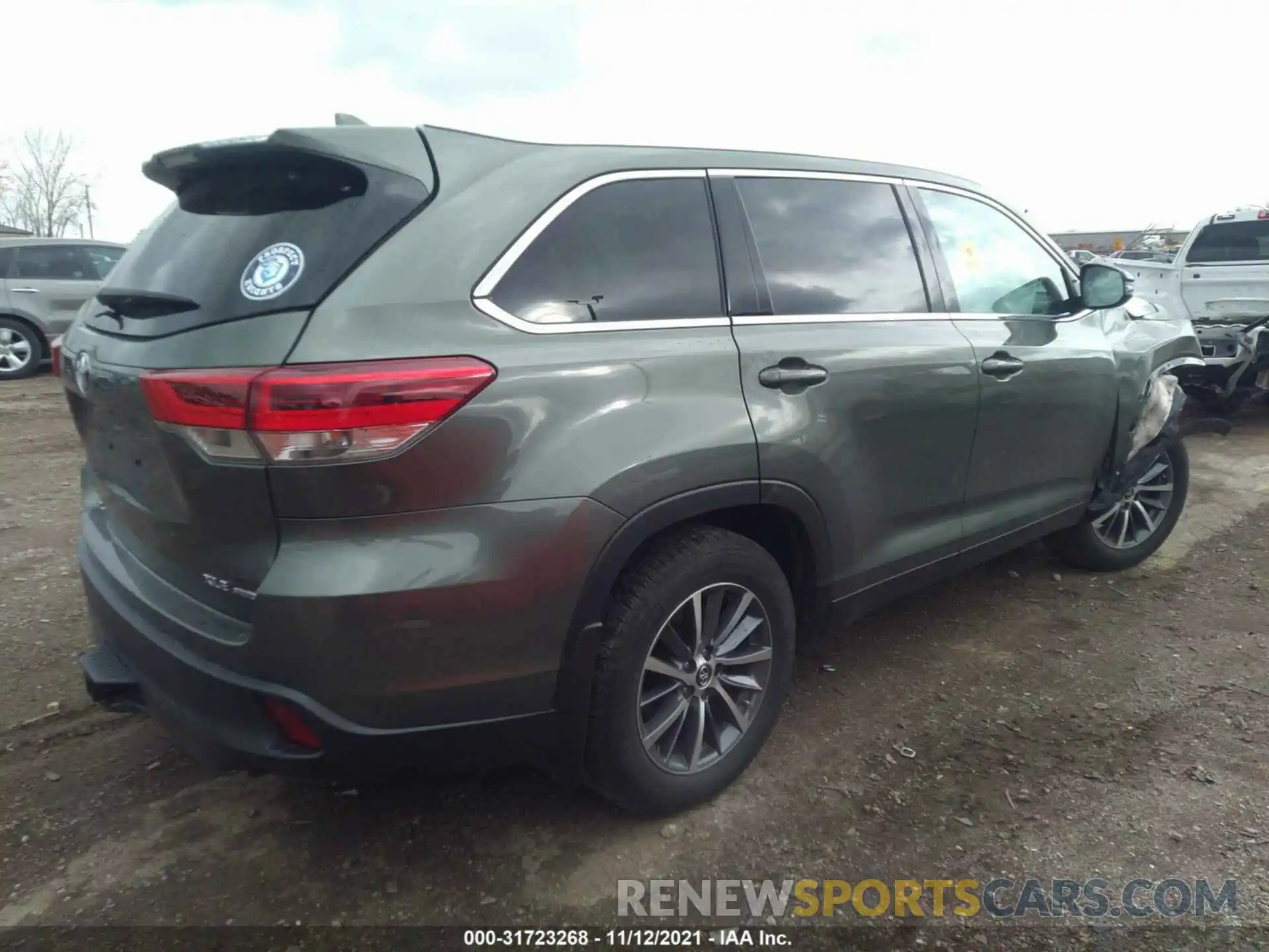 4 Фотография поврежденного автомобиля 5TDJZRFH0KS918794 TOYOTA HIGHLANDER 2019