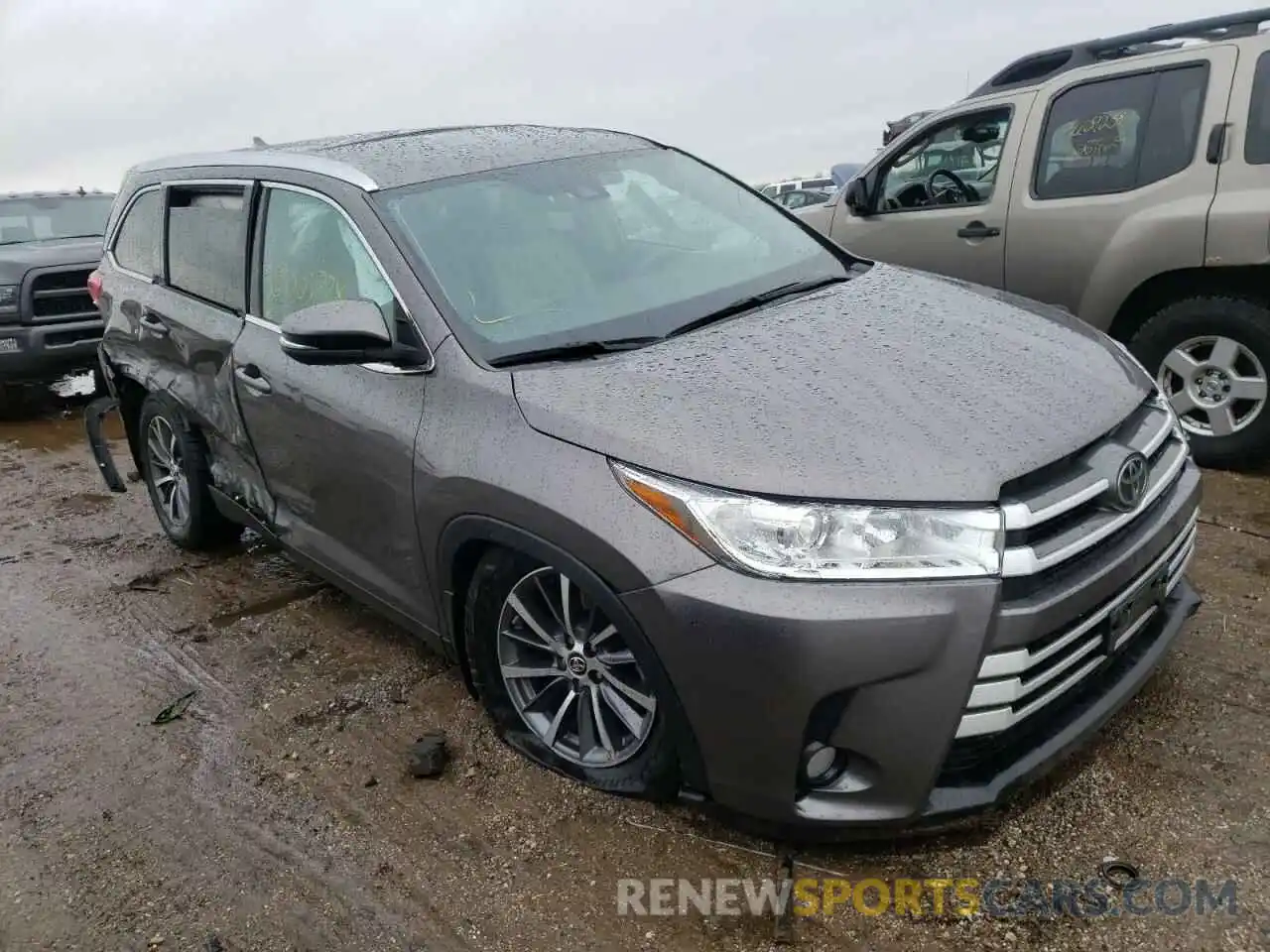 1 Фотография поврежденного автомобиля 5TDJZRFH0KS936759 TOYOTA HIGHLANDER 2019