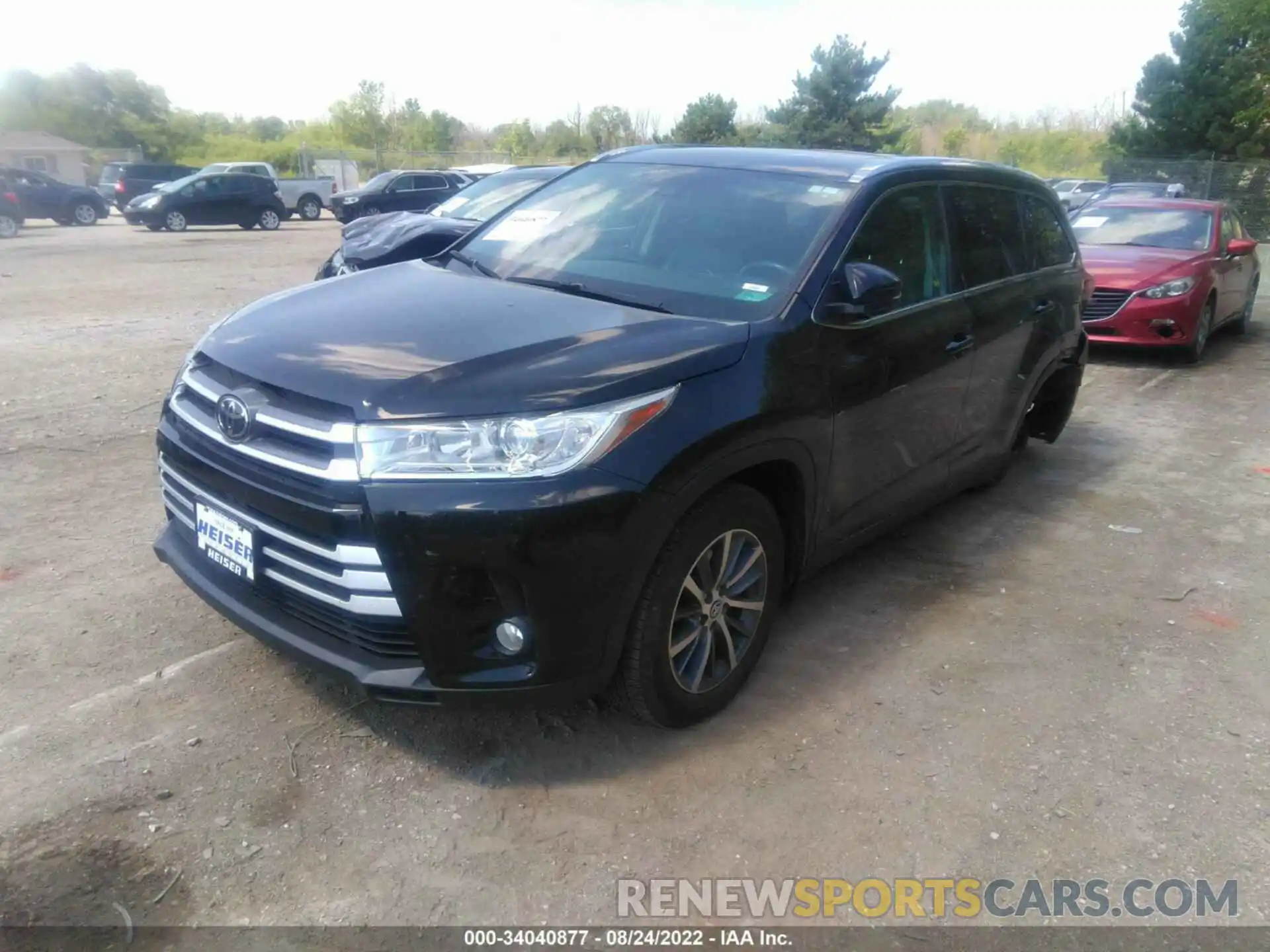 2 Фотография поврежденного автомобиля 5TDJZRFH0KS950287 TOYOTA HIGHLANDER 2019