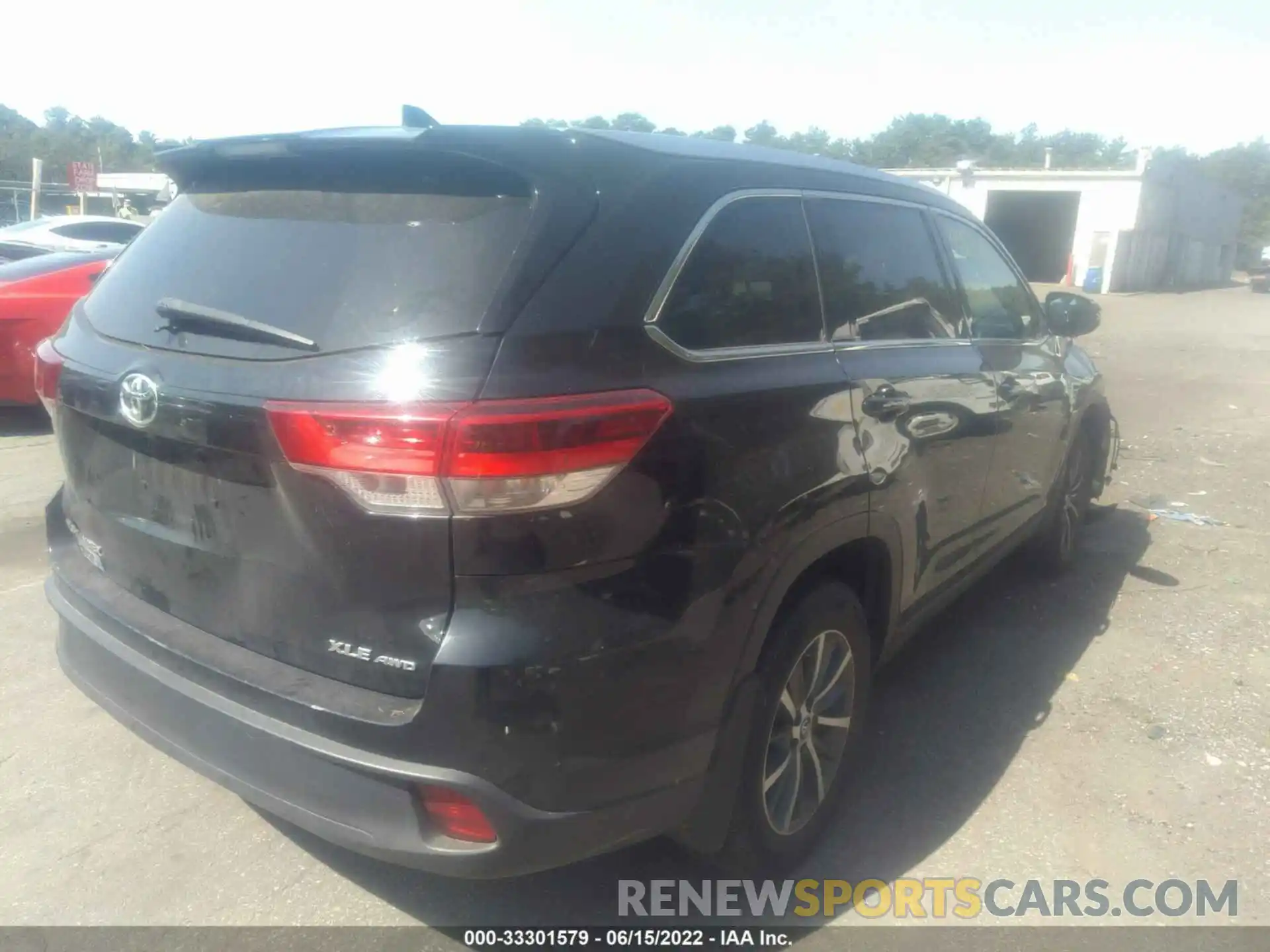 4 Фотография поврежденного автомобиля 5TDJZRFH1KS565269 TOYOTA HIGHLANDER 2019