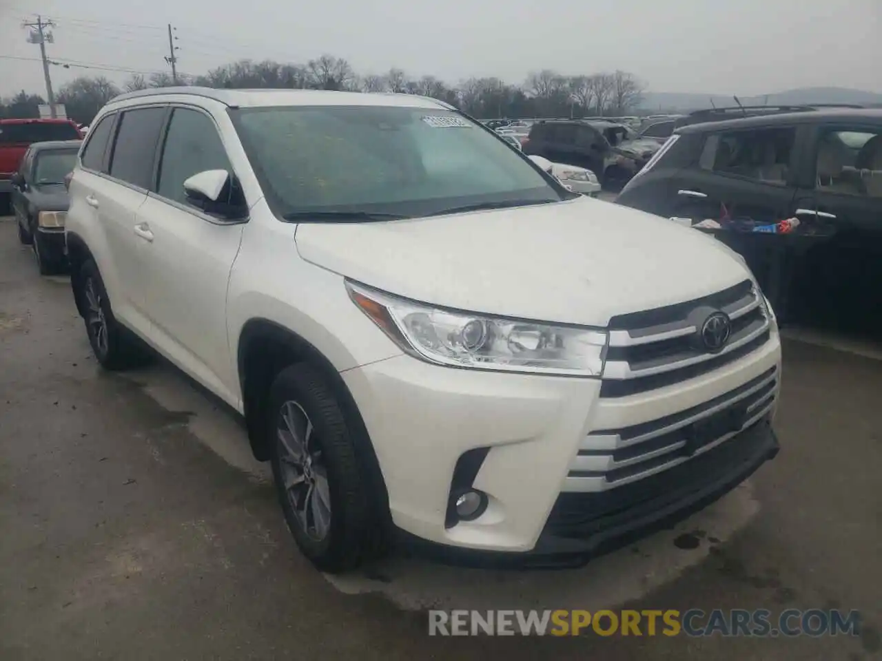 1 Фотография поврежденного автомобиля 5TDJZRFH1KS578538 TOYOTA HIGHLANDER 2019