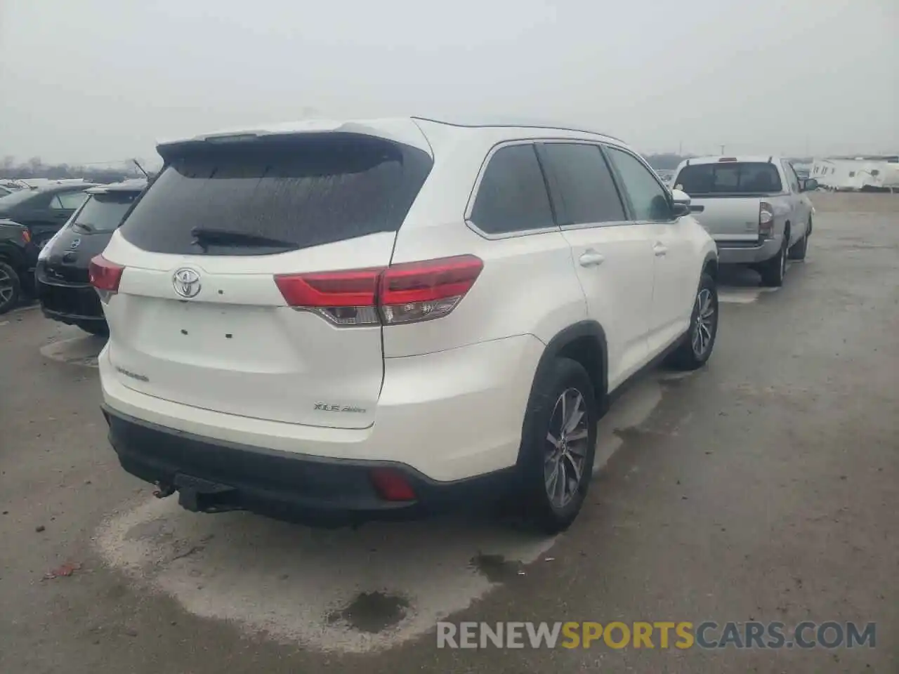 4 Фотография поврежденного автомобиля 5TDJZRFH1KS578538 TOYOTA HIGHLANDER 2019