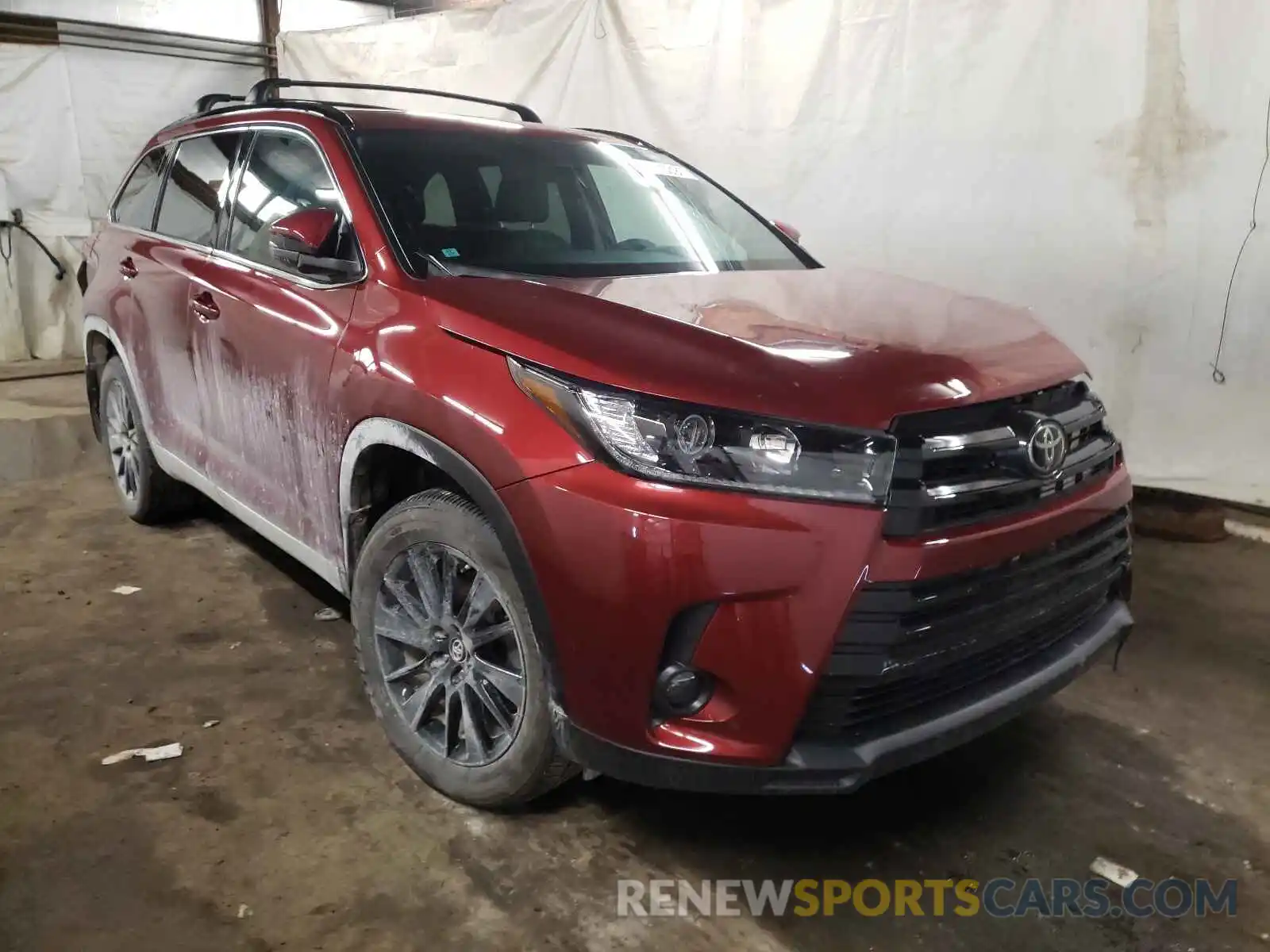 1 Фотография поврежденного автомобиля 5TDJZRFH1KS609657 TOYOTA HIGHLANDER 2019