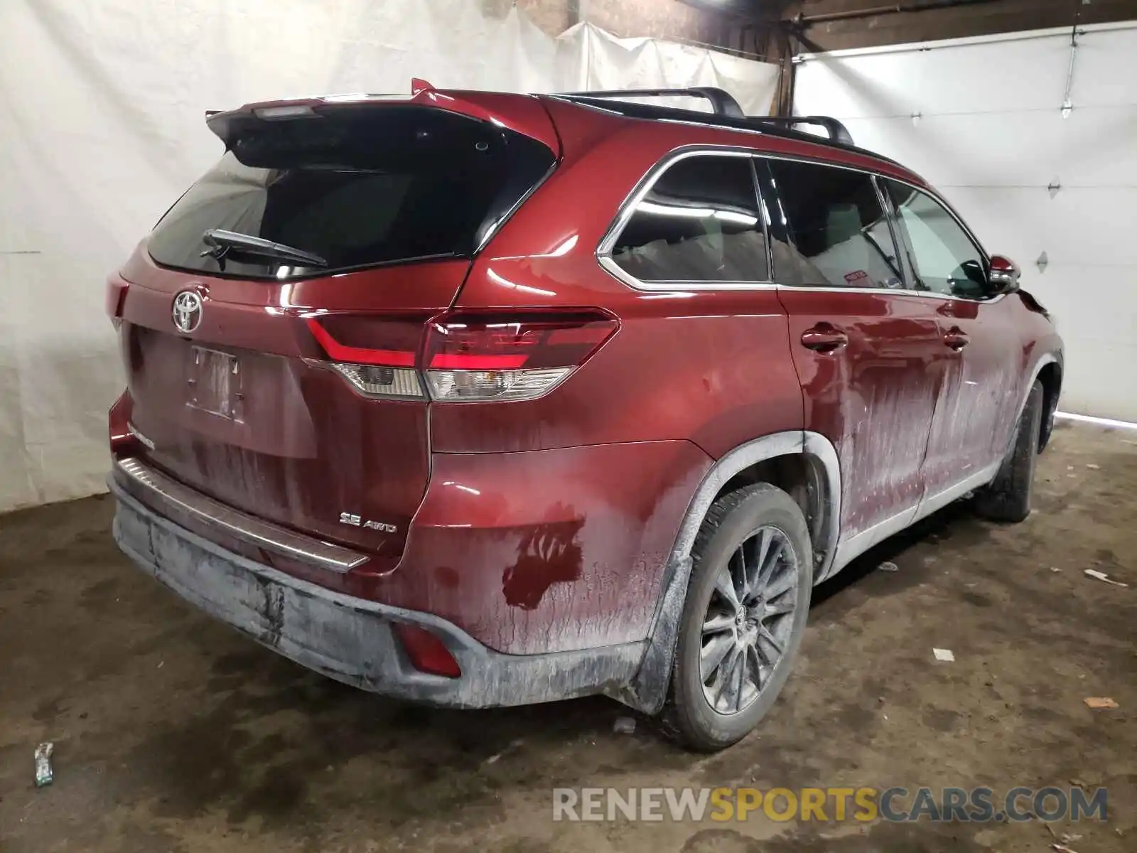 4 Фотография поврежденного автомобиля 5TDJZRFH1KS609657 TOYOTA HIGHLANDER 2019