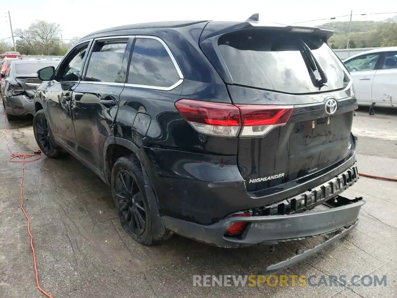 3 Фотография поврежденного автомобиля 5TDJZRFH1KS623848 TOYOTA HIGHLANDER 2019