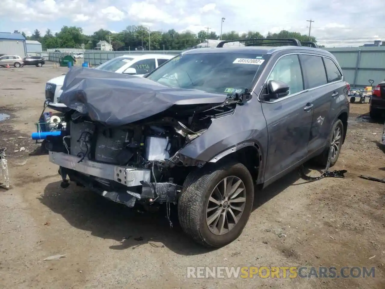 2 Фотография поврежденного автомобиля 5TDJZRFH1KS702226 TOYOTA HIGHLANDER 2019