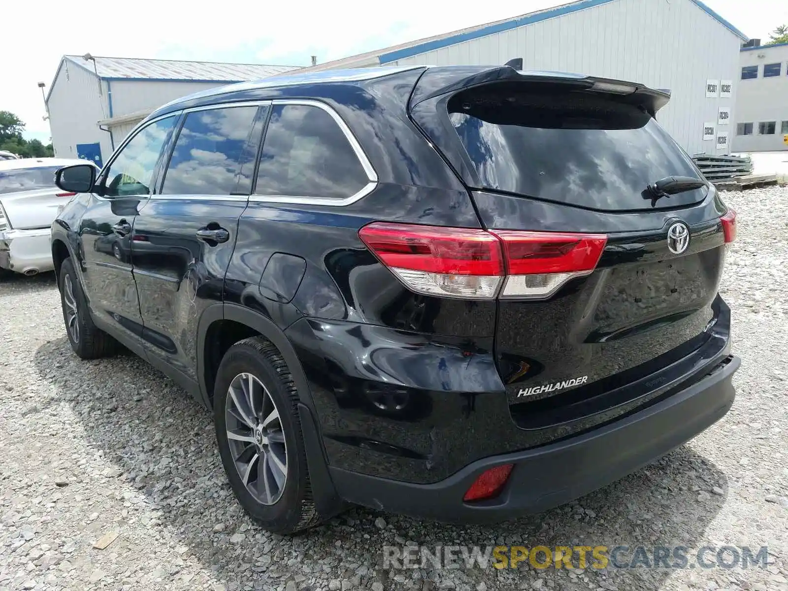 3 Фотография поврежденного автомобиля 5TDJZRFH1KS707331 TOYOTA HIGHLANDER 2019