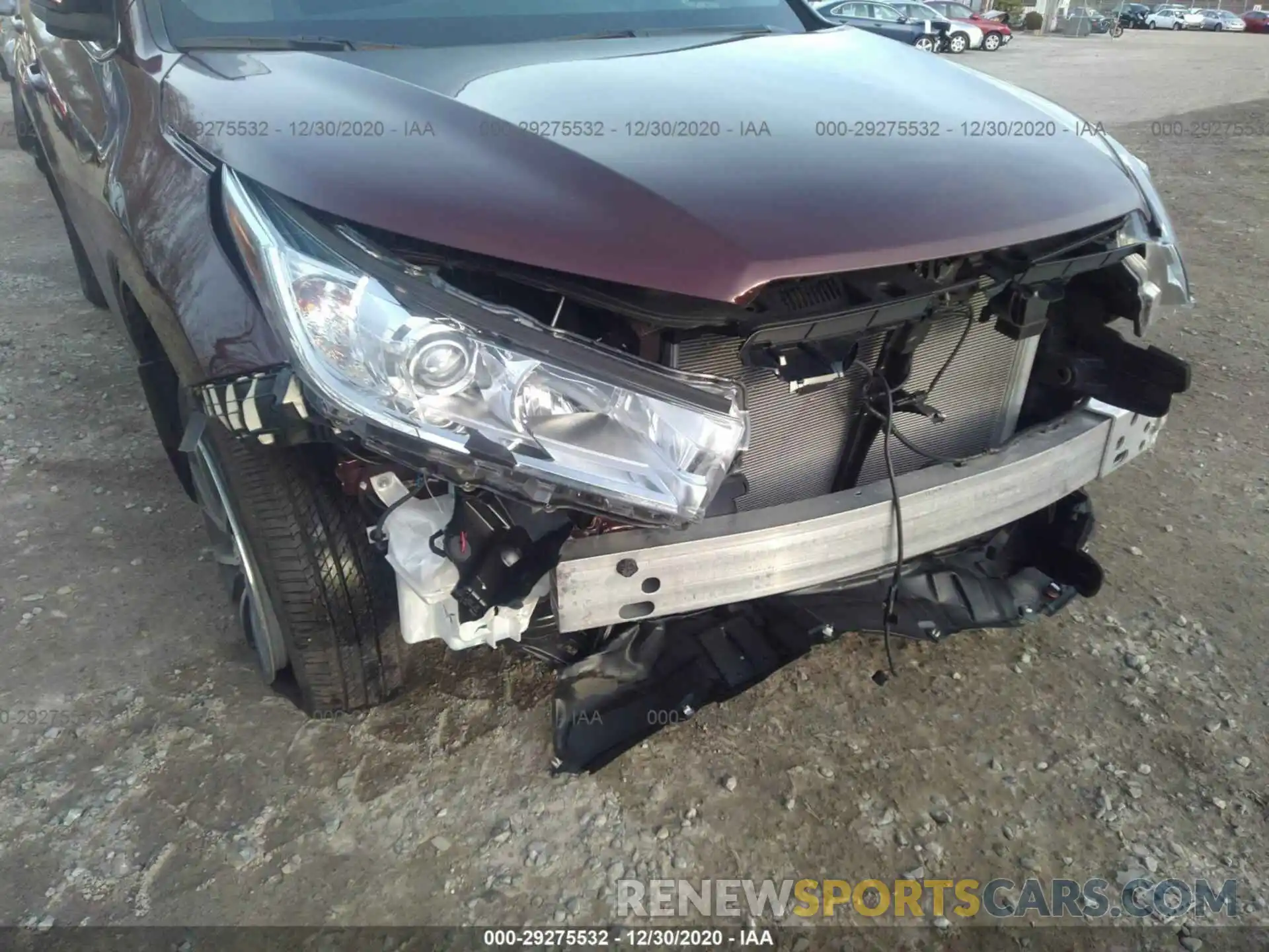 6 Photograph of a damaged car 5TDJZRFH1KS719916 TOYOTA HIGHLANDER 2019