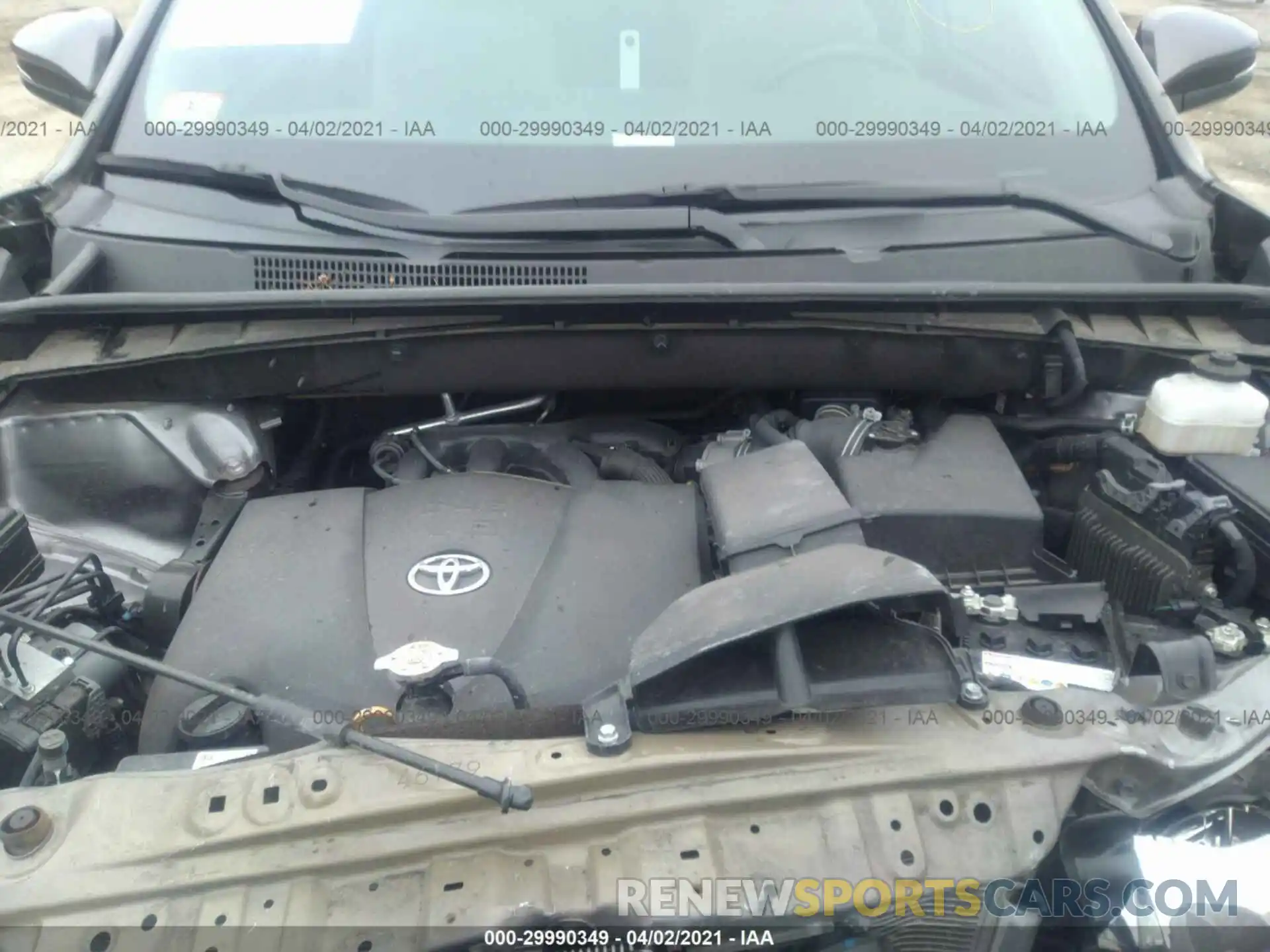 10 Фотография поврежденного автомобиля 5TDJZRFH1KS927455 TOYOTA HIGHLANDER 2019