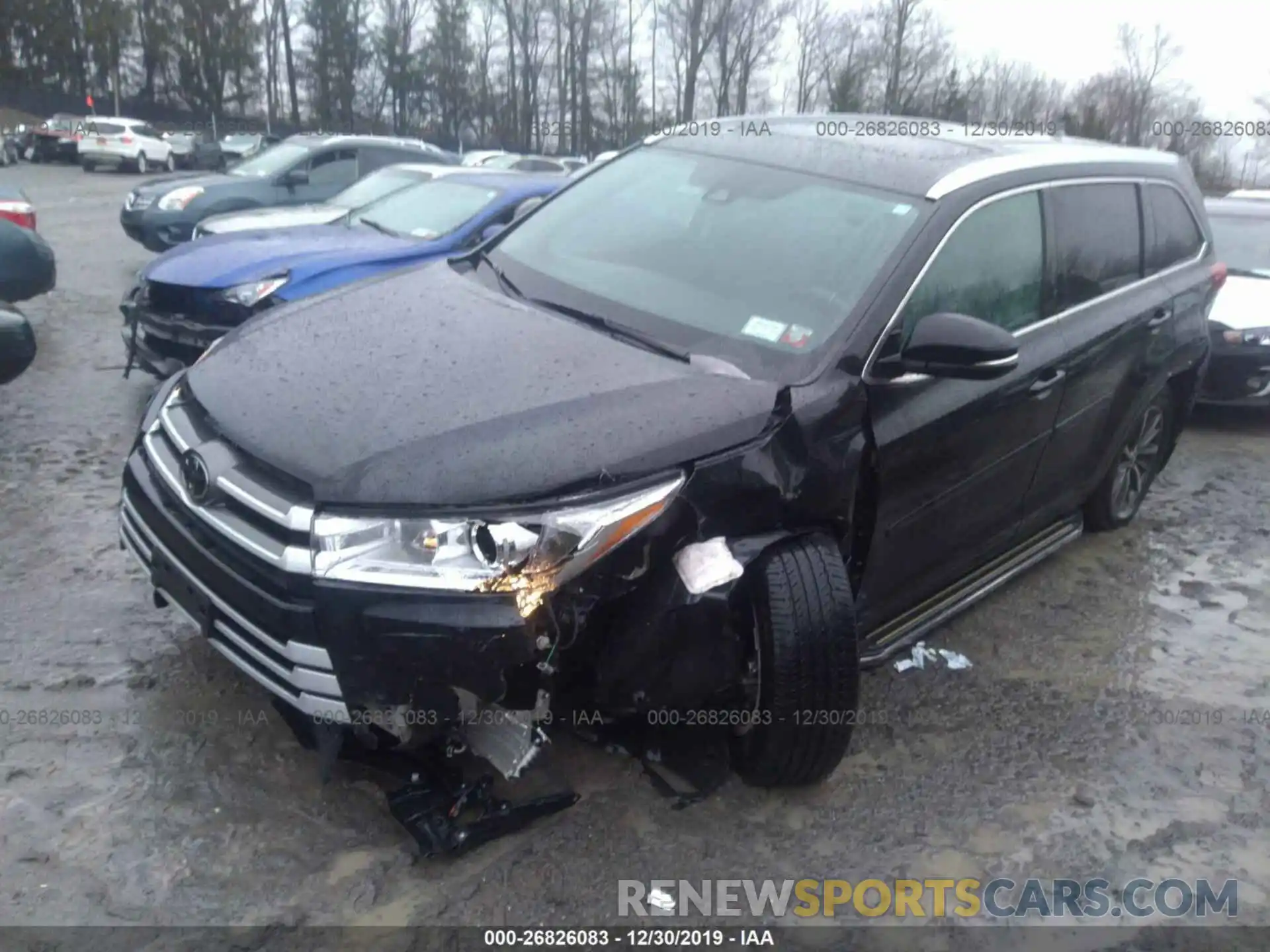 2 Photograph of a damaged car 5TDJZRFH2KS565734 TOYOTA HIGHLANDER 2019