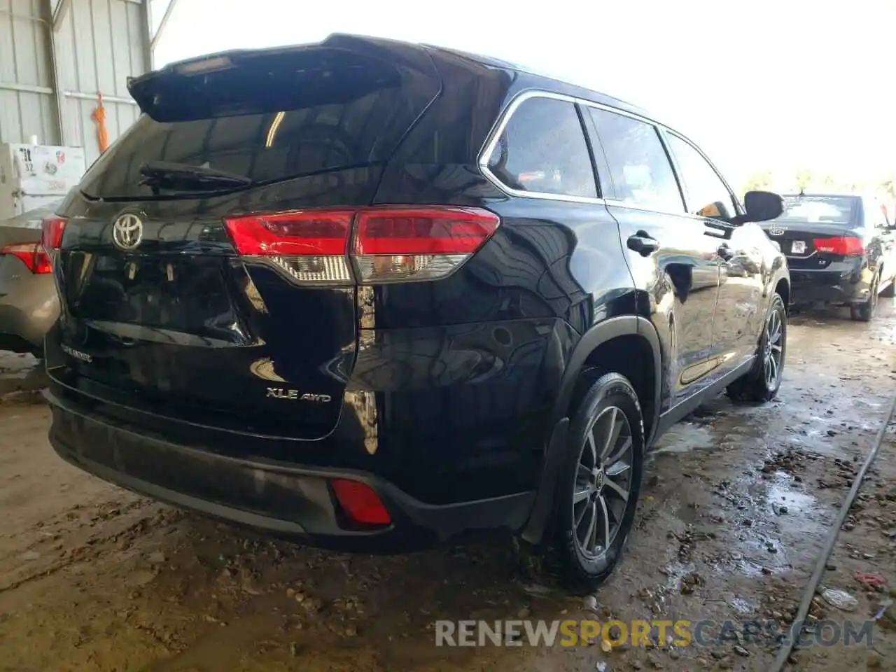 4 Фотография поврежденного автомобиля 5TDJZRFH2KS569573 TOYOTA HIGHLANDER 2019