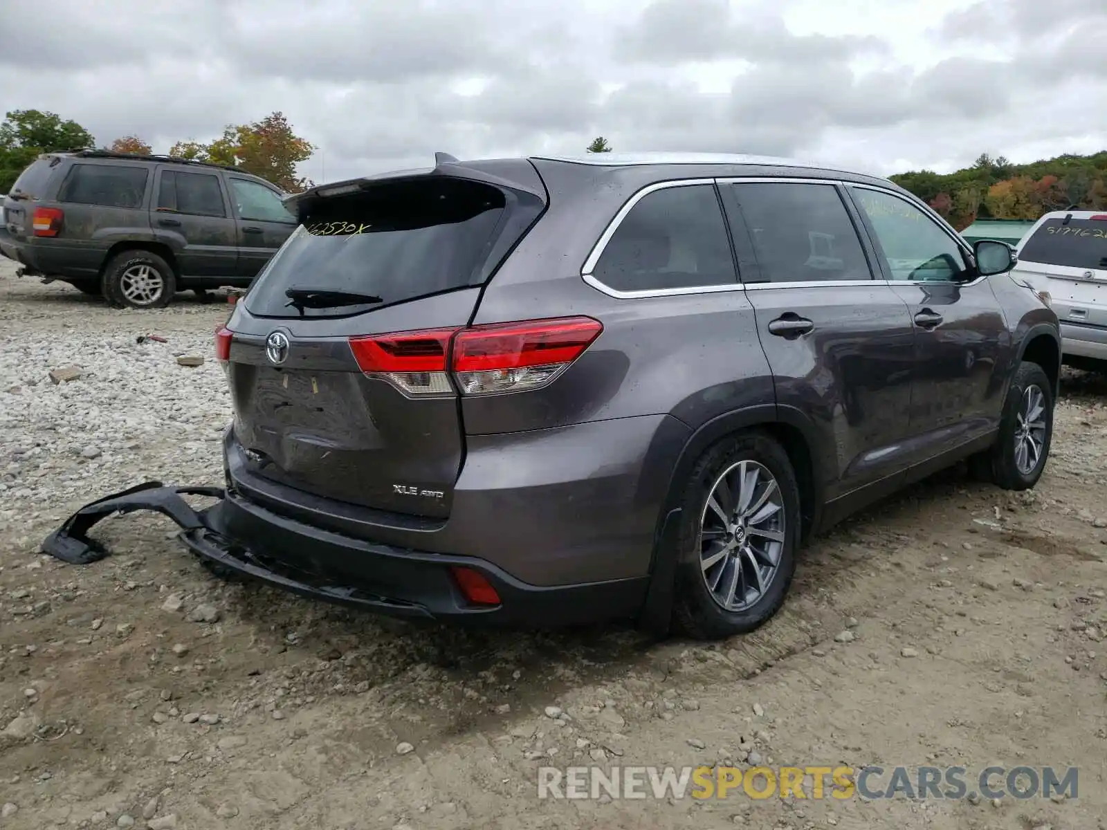 4 Фотография поврежденного автомобиля 5TDJZRFH2KS579200 TOYOTA HIGHLANDER 2019