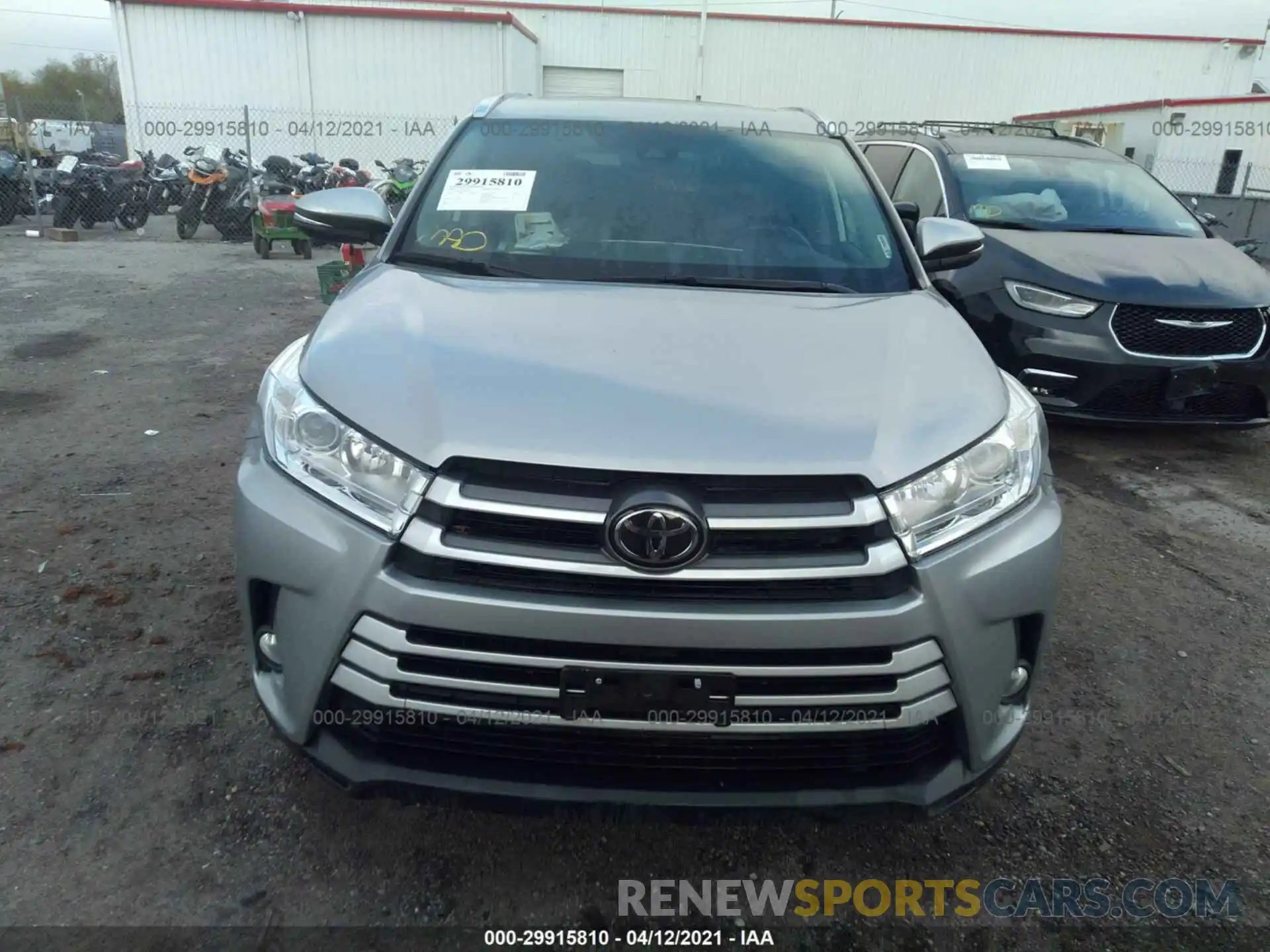 6 Фотография поврежденного автомобиля 5TDJZRFH2KS586261 TOYOTA HIGHLANDER 2019