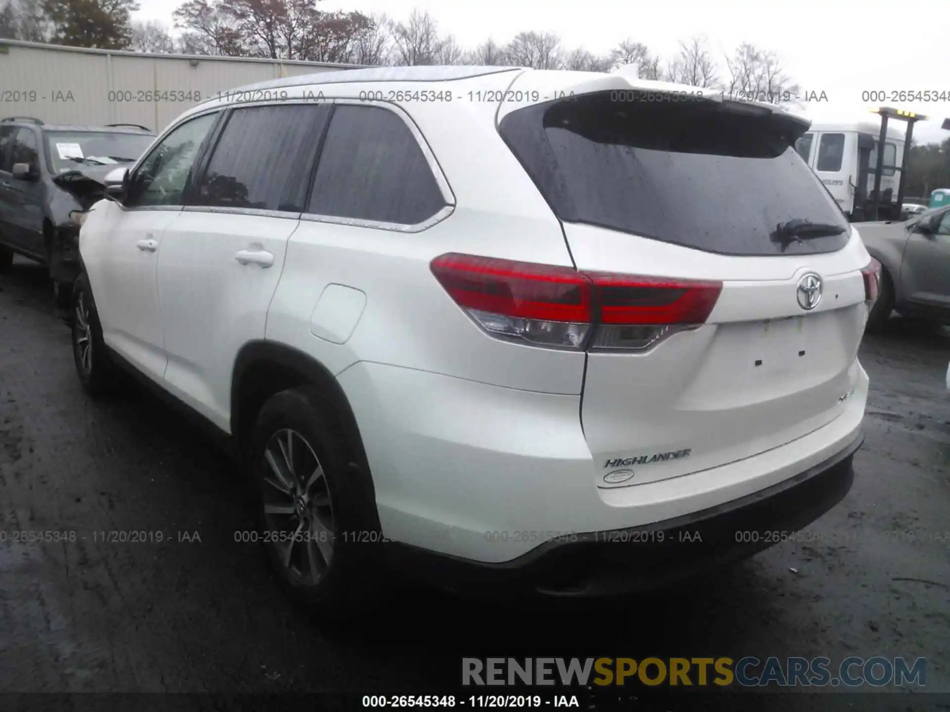 3 Фотография поврежденного автомобиля 5TDJZRFH2KS587197 TOYOTA HIGHLANDER 2019