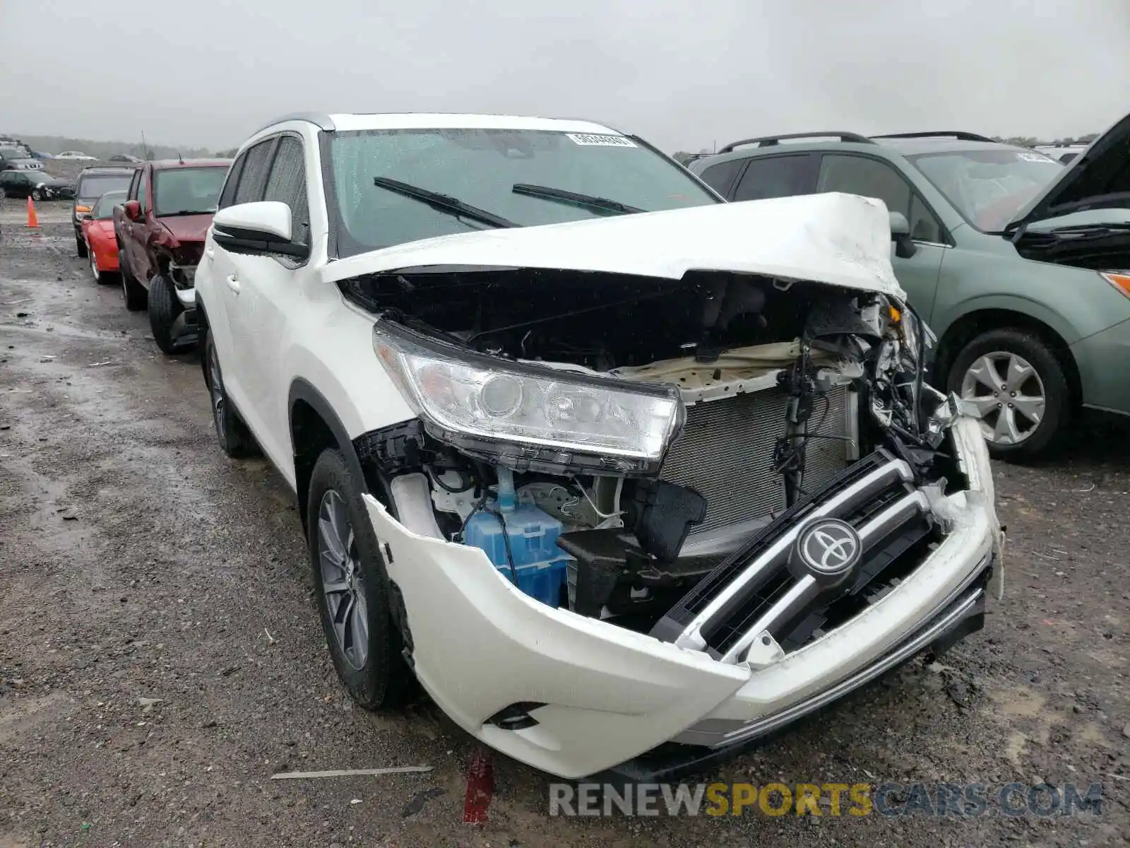 1 Фотография поврежденного автомобиля 5TDJZRFH2KS589970 TOYOTA HIGHLANDER 2019