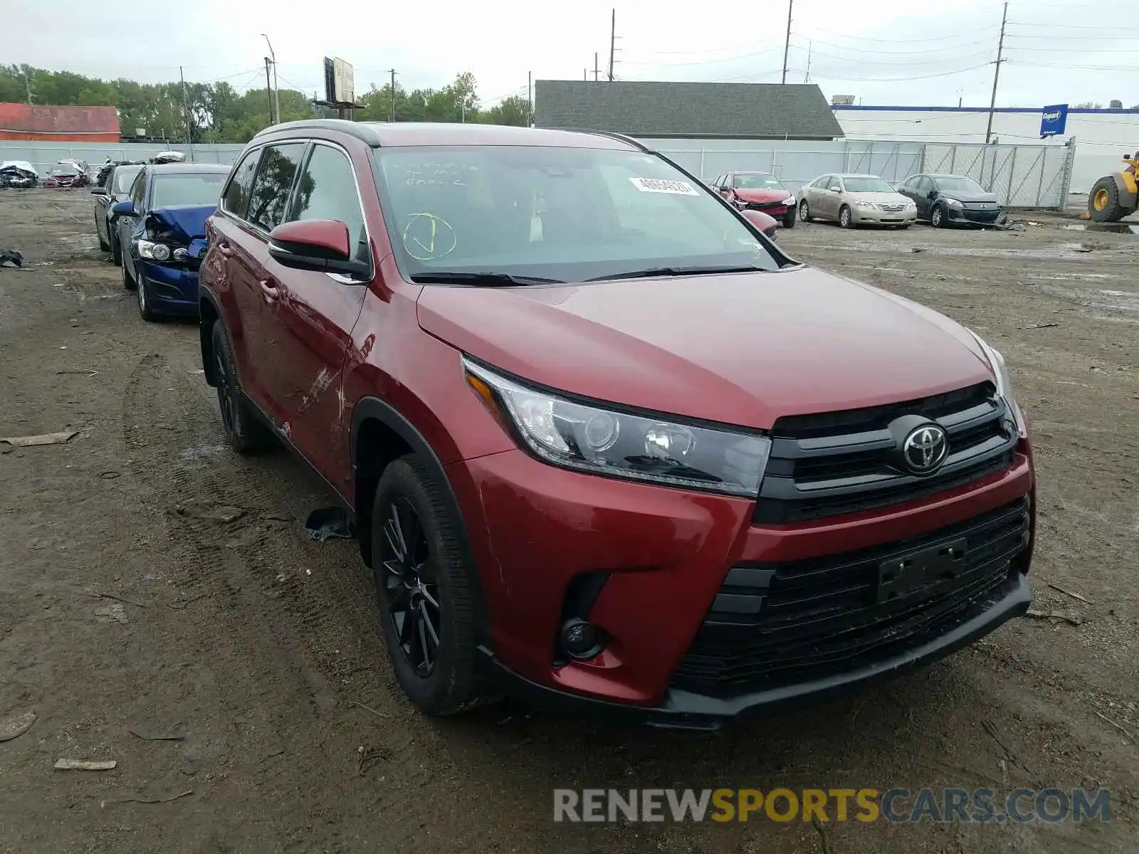 9 Photograph of a damaged car 5TDJZRFH2KS600501 TOYOTA HIGHLANDER 2019