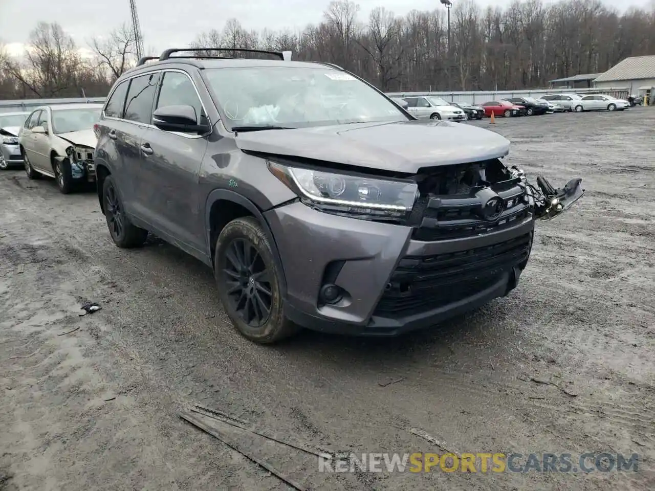 1 Photograph of a damaged car 5TDJZRFH2KS603981 TOYOTA HIGHLANDER 2019