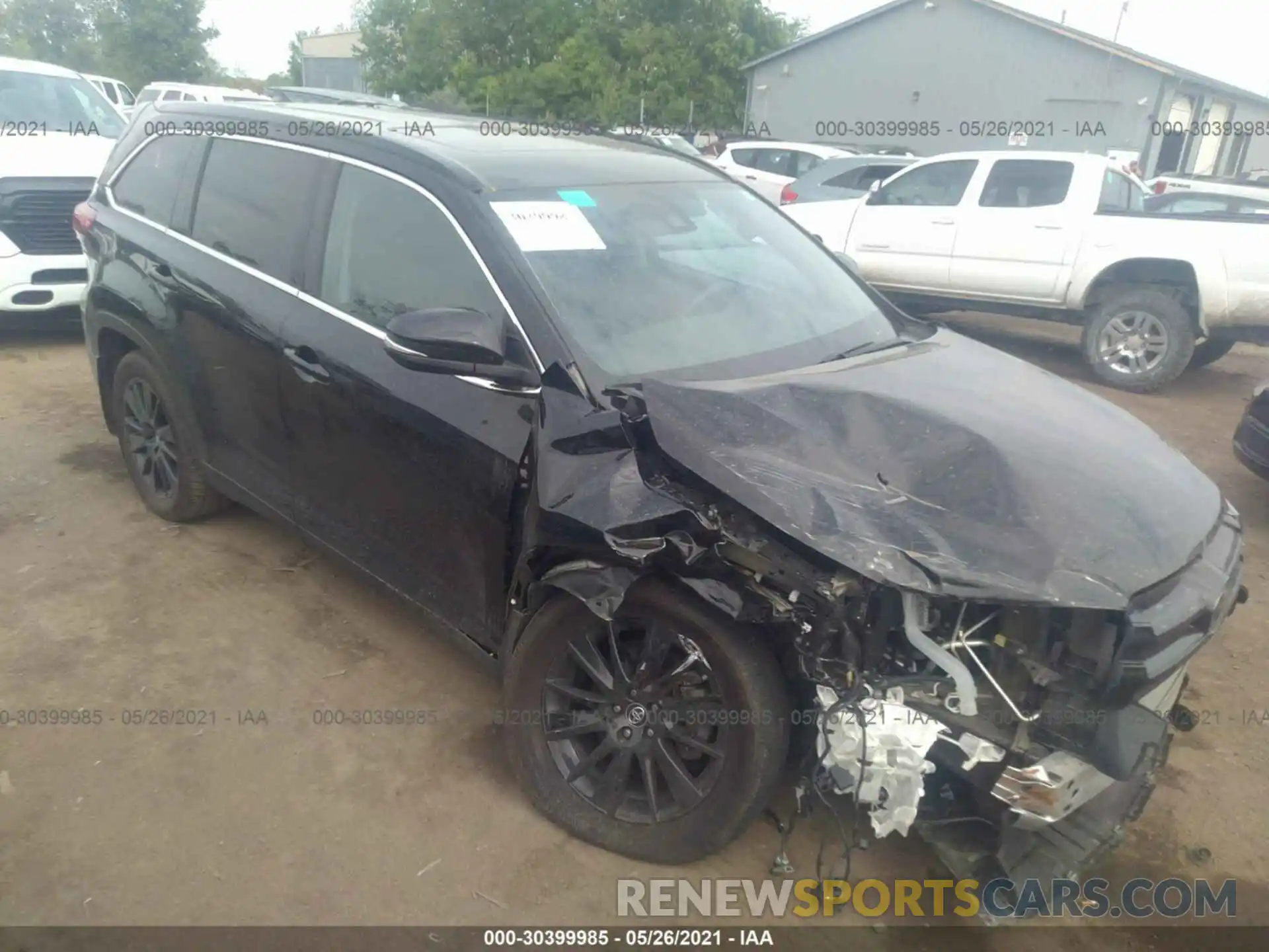 1 Photograph of a damaged car 5TDJZRFH2KS610090 TOYOTA HIGHLANDER 2019