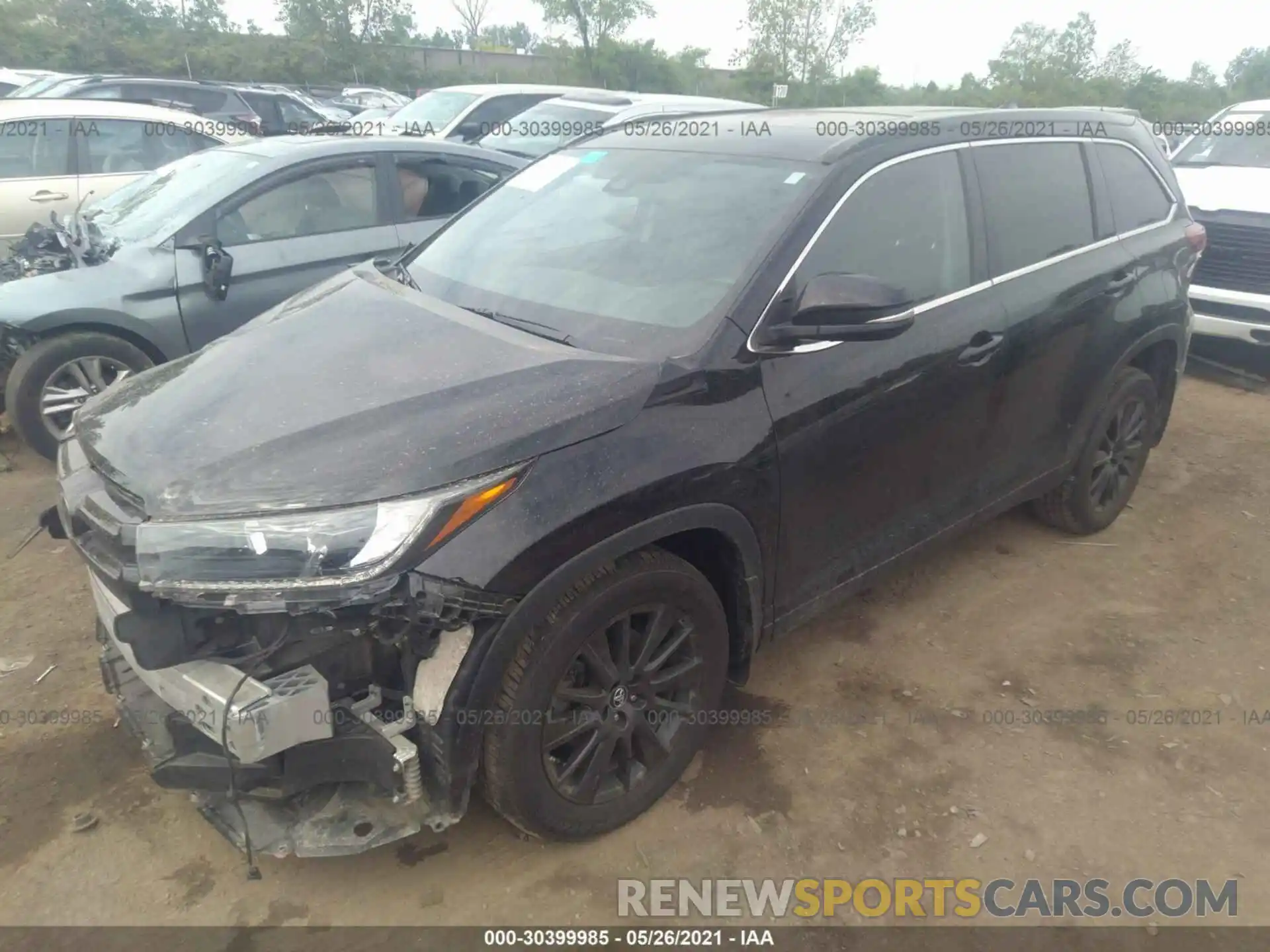 2 Photograph of a damaged car 5TDJZRFH2KS610090 TOYOTA HIGHLANDER 2019