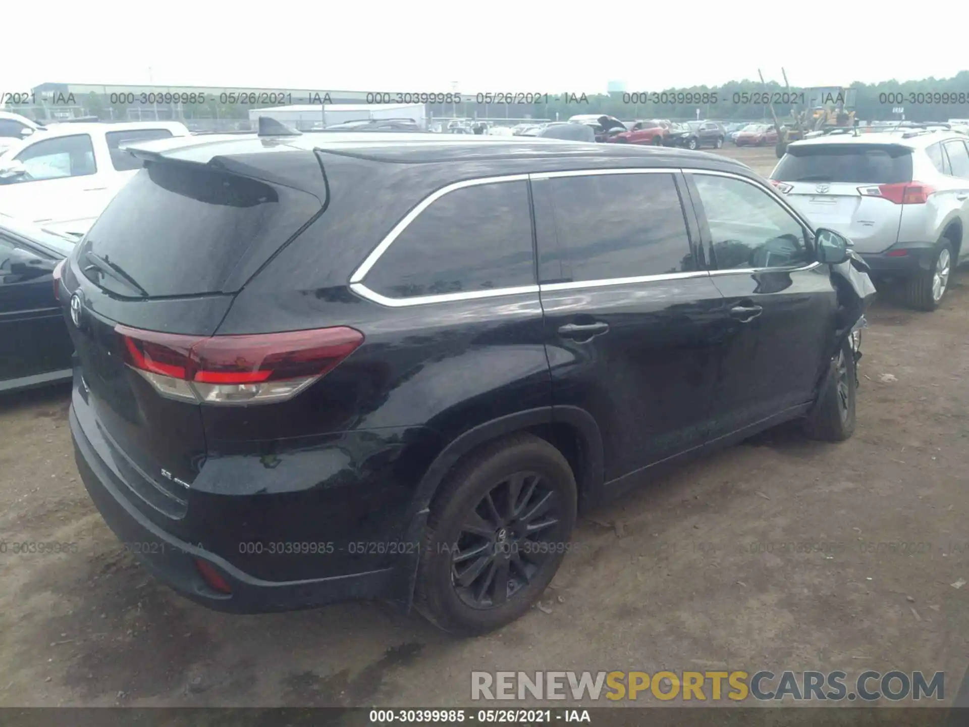 4 Фотография поврежденного автомобиля 5TDJZRFH2KS610090 TOYOTA HIGHLANDER 2019