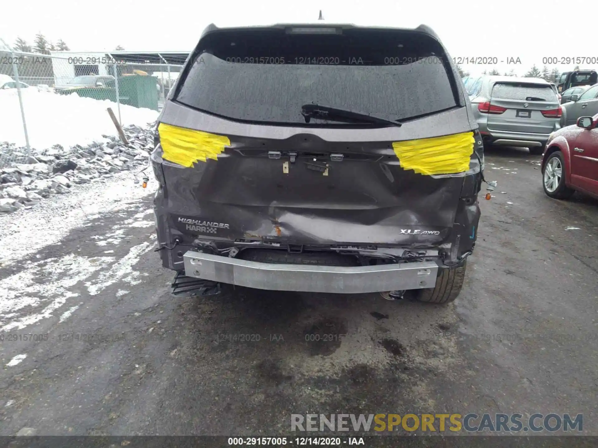 6 Photograph of a damaged car 5TDJZRFH2KS627214 TOYOTA HIGHLANDER 2019