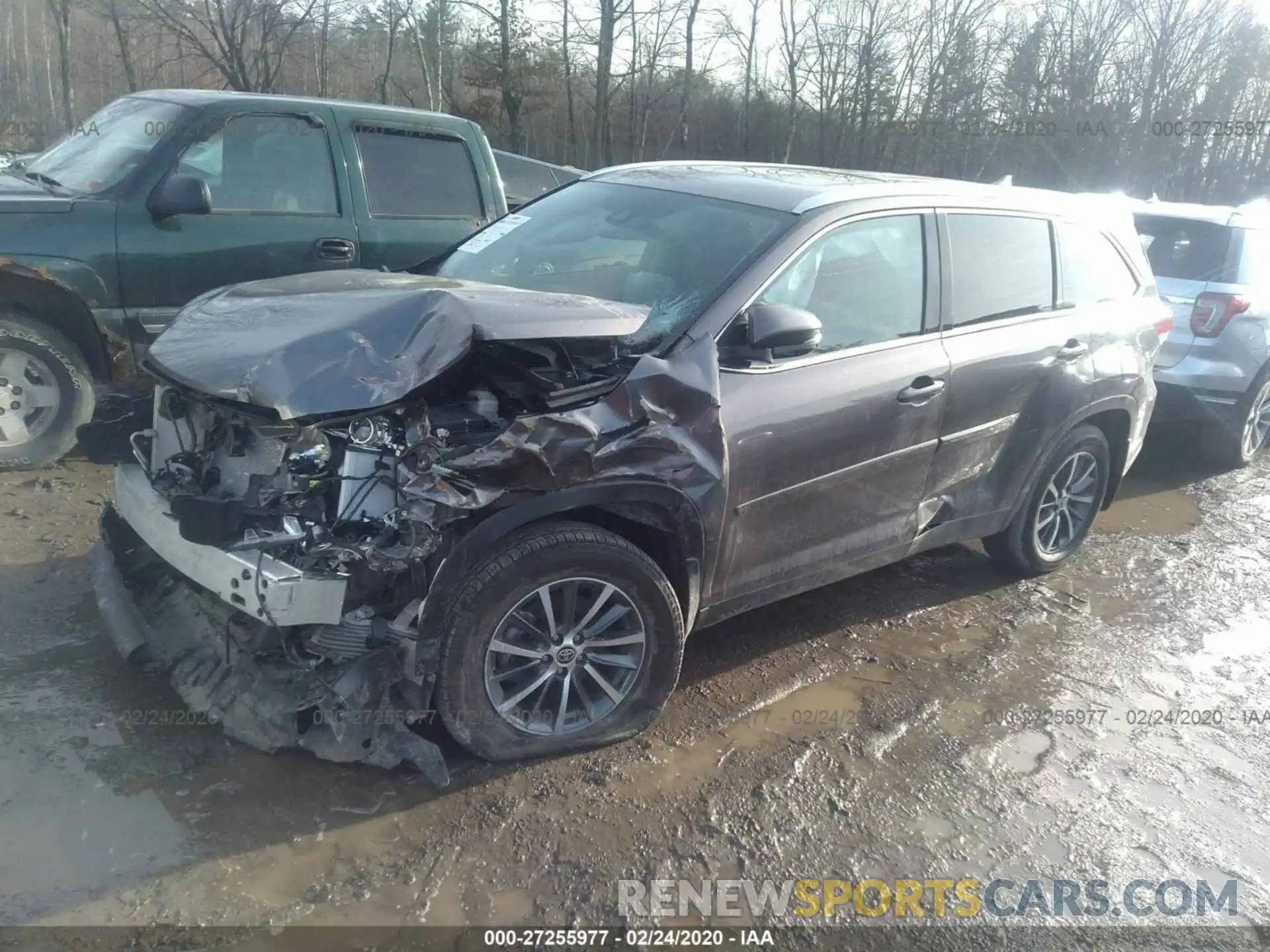 2 Photograph of a damaged car 5TDJZRFH2KS628072 TOYOTA HIGHLANDER 2019