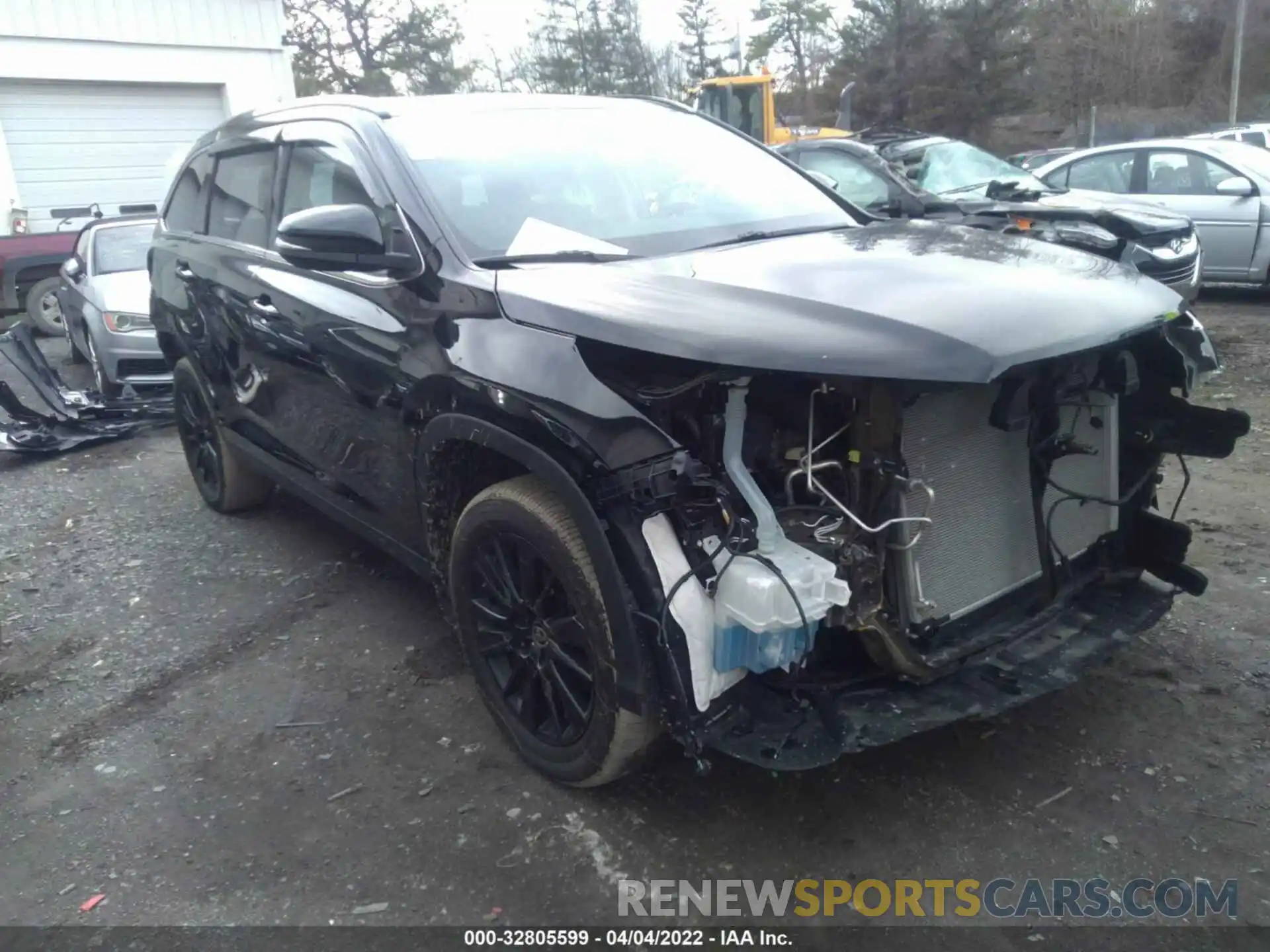 1 Photograph of a damaged car 5TDJZRFH2KS629254 TOYOTA HIGHLANDER 2019