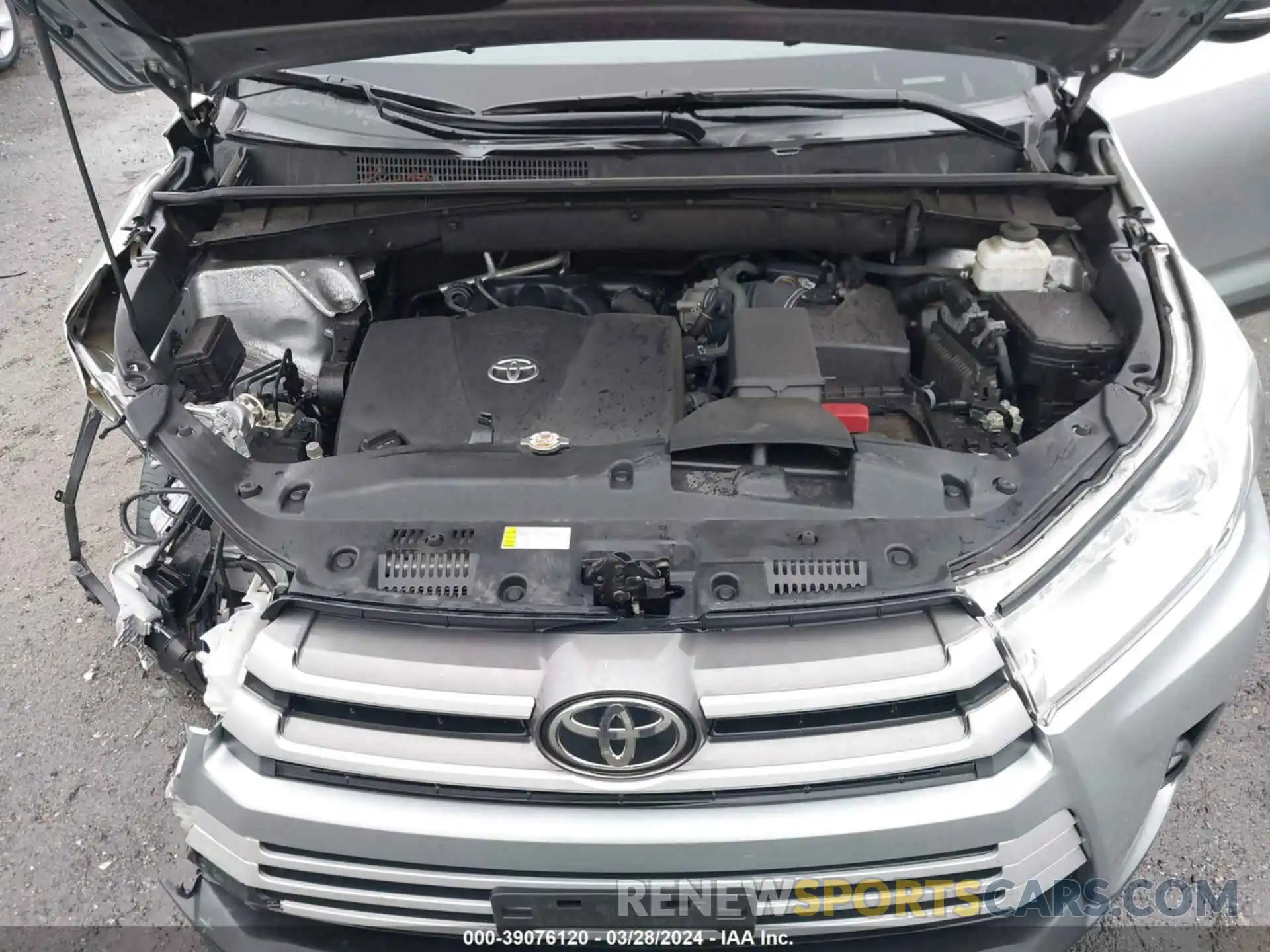 10 Фотография поврежденного автомобиля 5TDJZRFH2KS725403 TOYOTA HIGHLANDER 2019