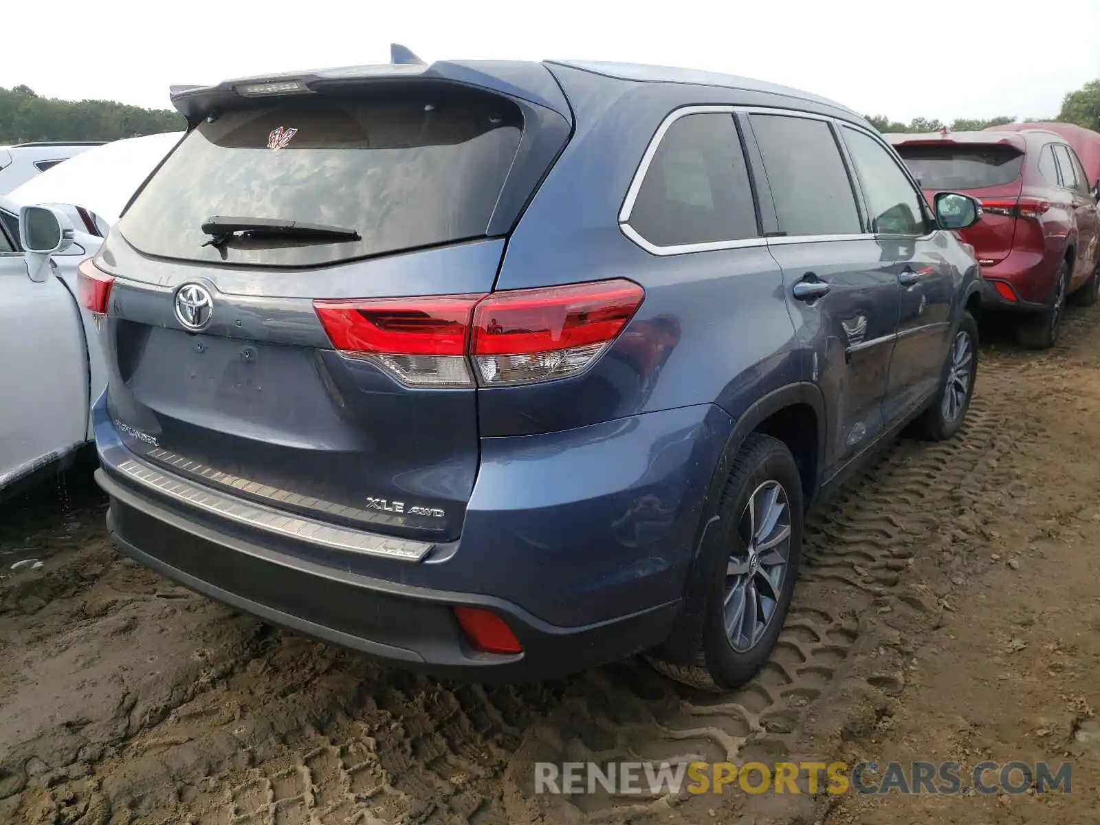 4 Фотография поврежденного автомобиля 5TDJZRFH2KS727829 TOYOTA HIGHLANDER 2019