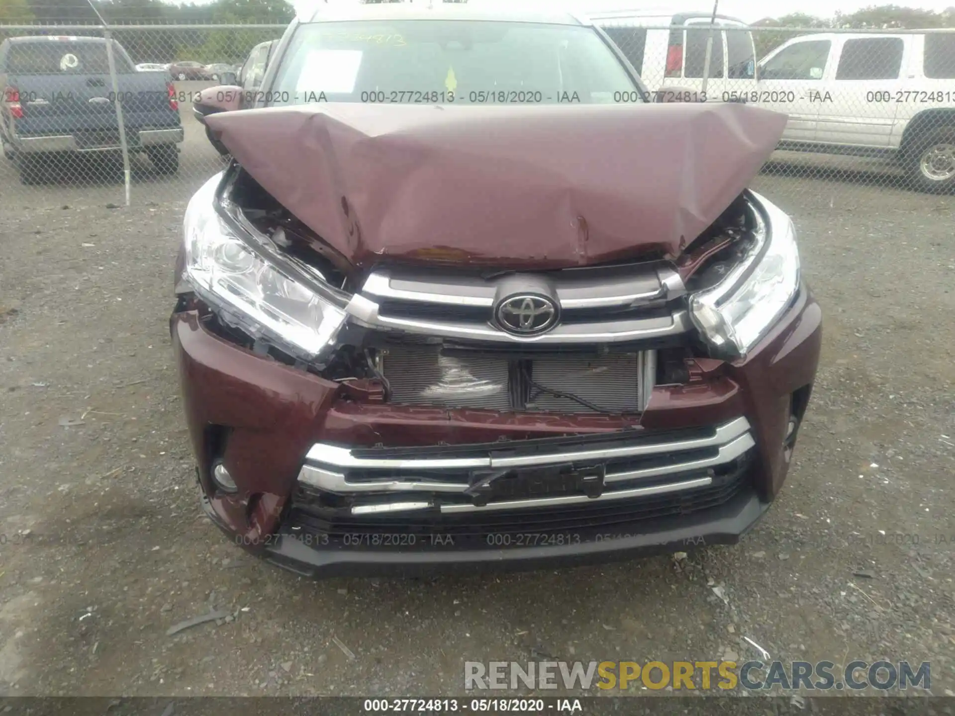 6 Photograph of a damaged car 5TDJZRFH2KS745036 TOYOTA HIGHLANDER 2019