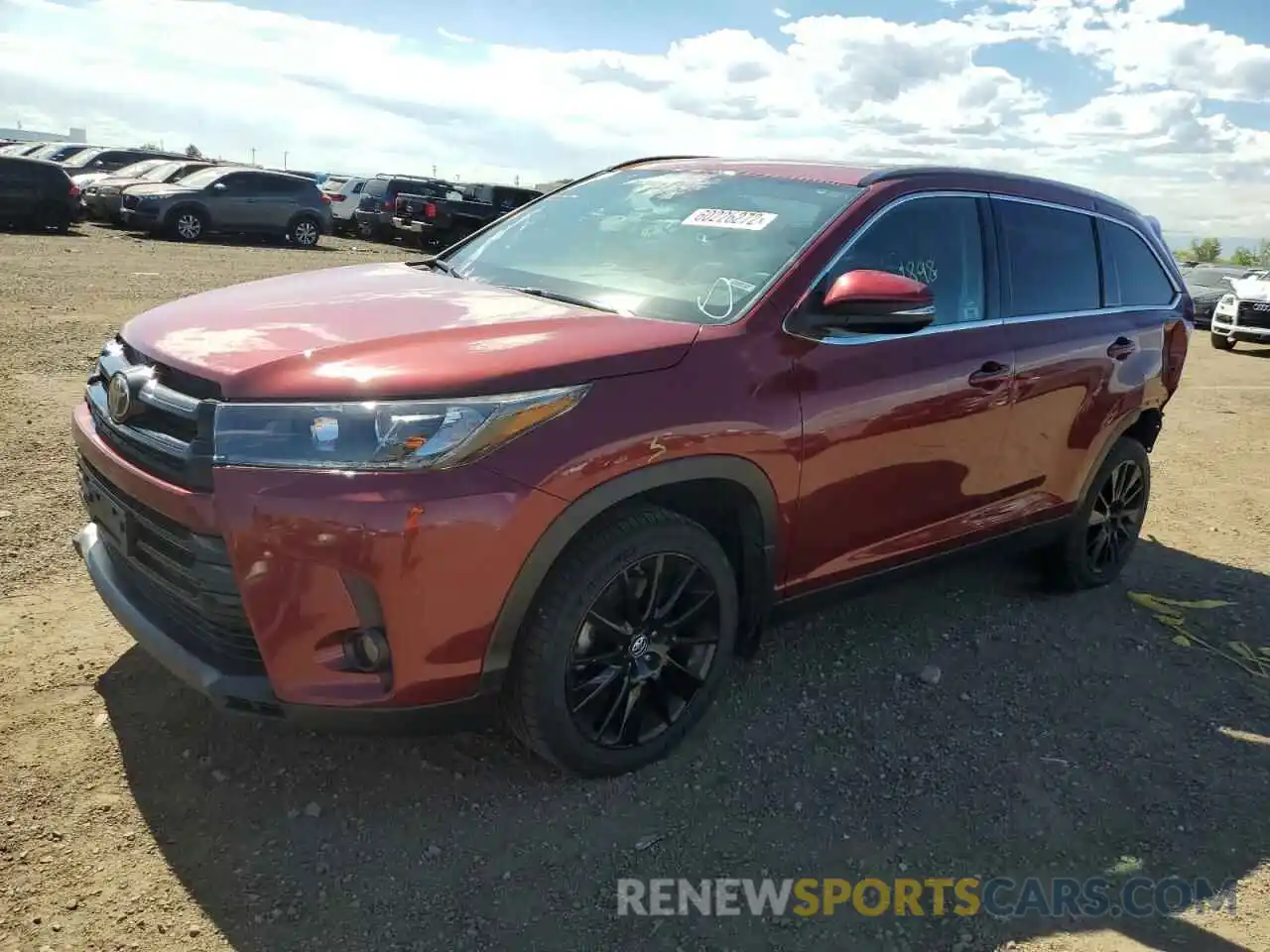 2 Photograph of a damaged car 5TDJZRFH2KS931529 TOYOTA HIGHLANDER 2019