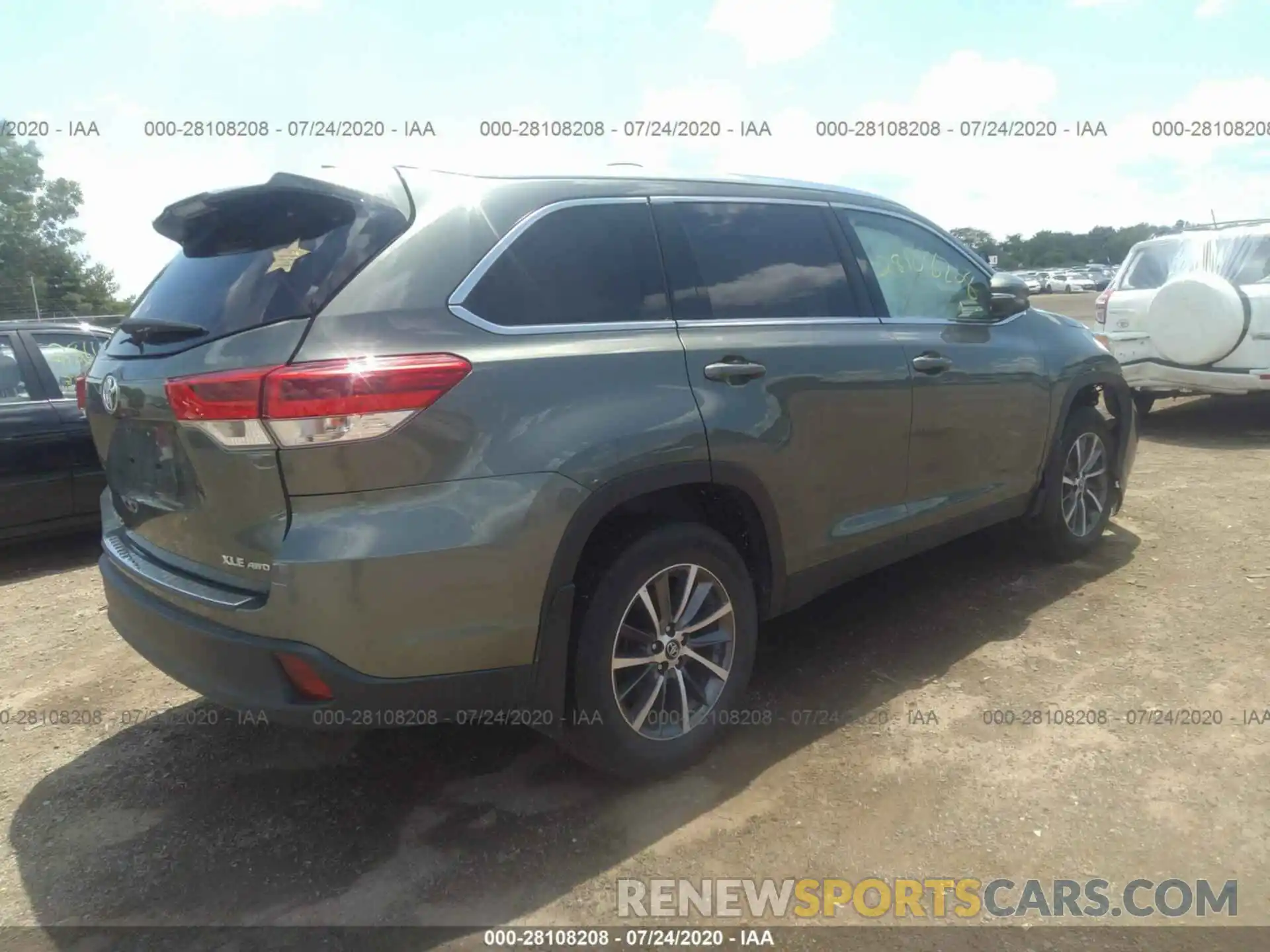 4 Фотография поврежденного автомобиля 5TDJZRFH2KS990483 TOYOTA HIGHLANDER 2019