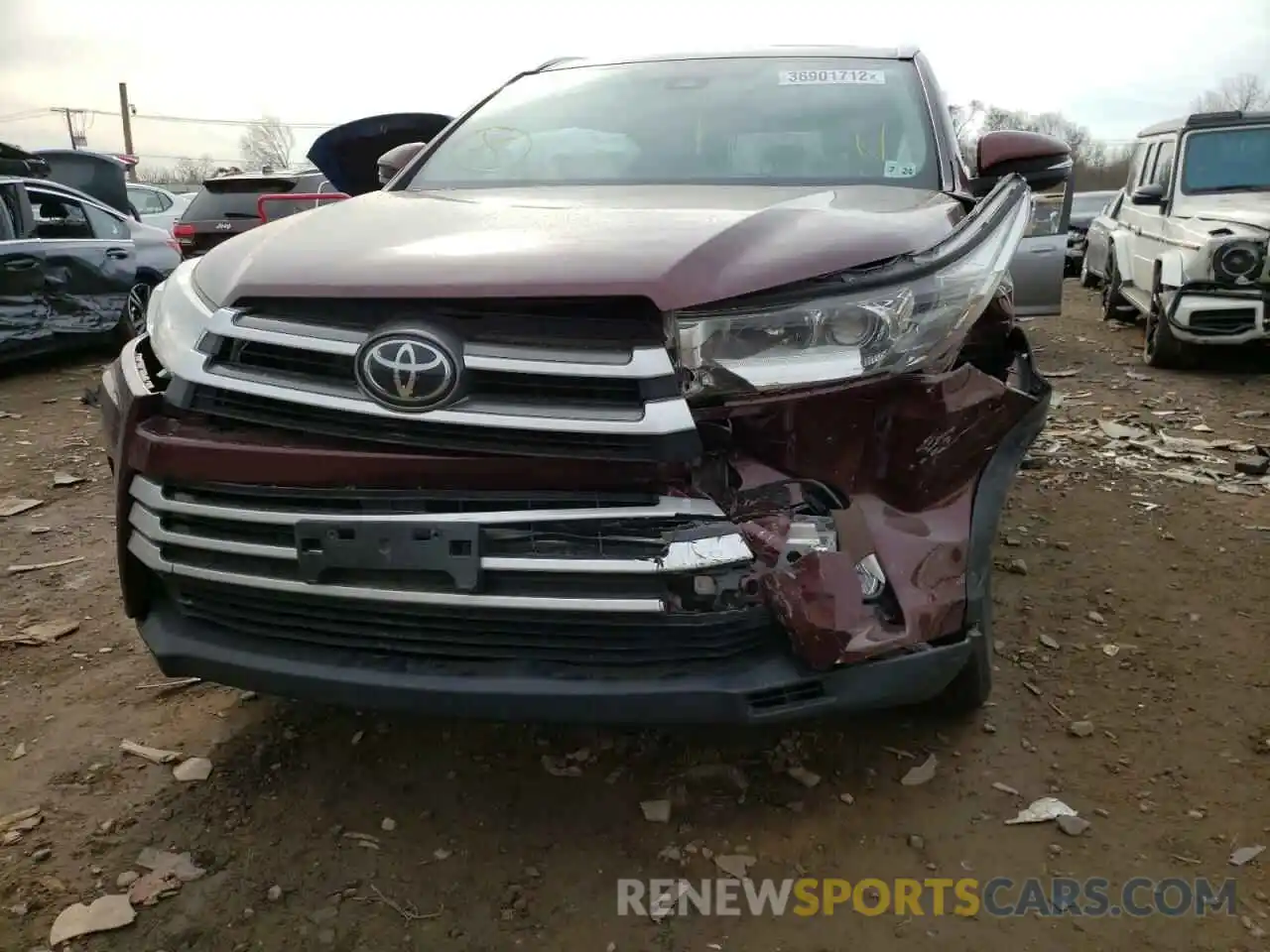 9 Фотография поврежденного автомобиля 5TDJZRFH2KS991150 TOYOTA HIGHLANDER 2019