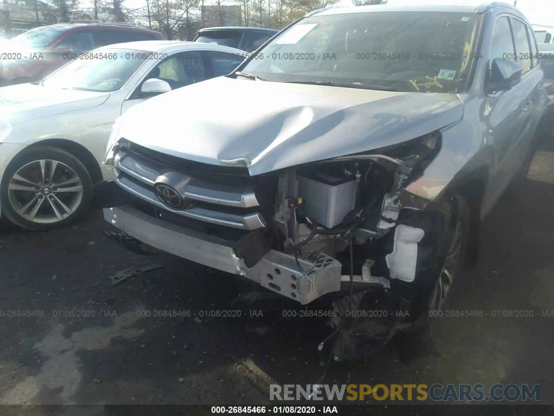 6 Photograph of a damaged car 5TDJZRFH2KS991729 TOYOTA HIGHLANDER 2019