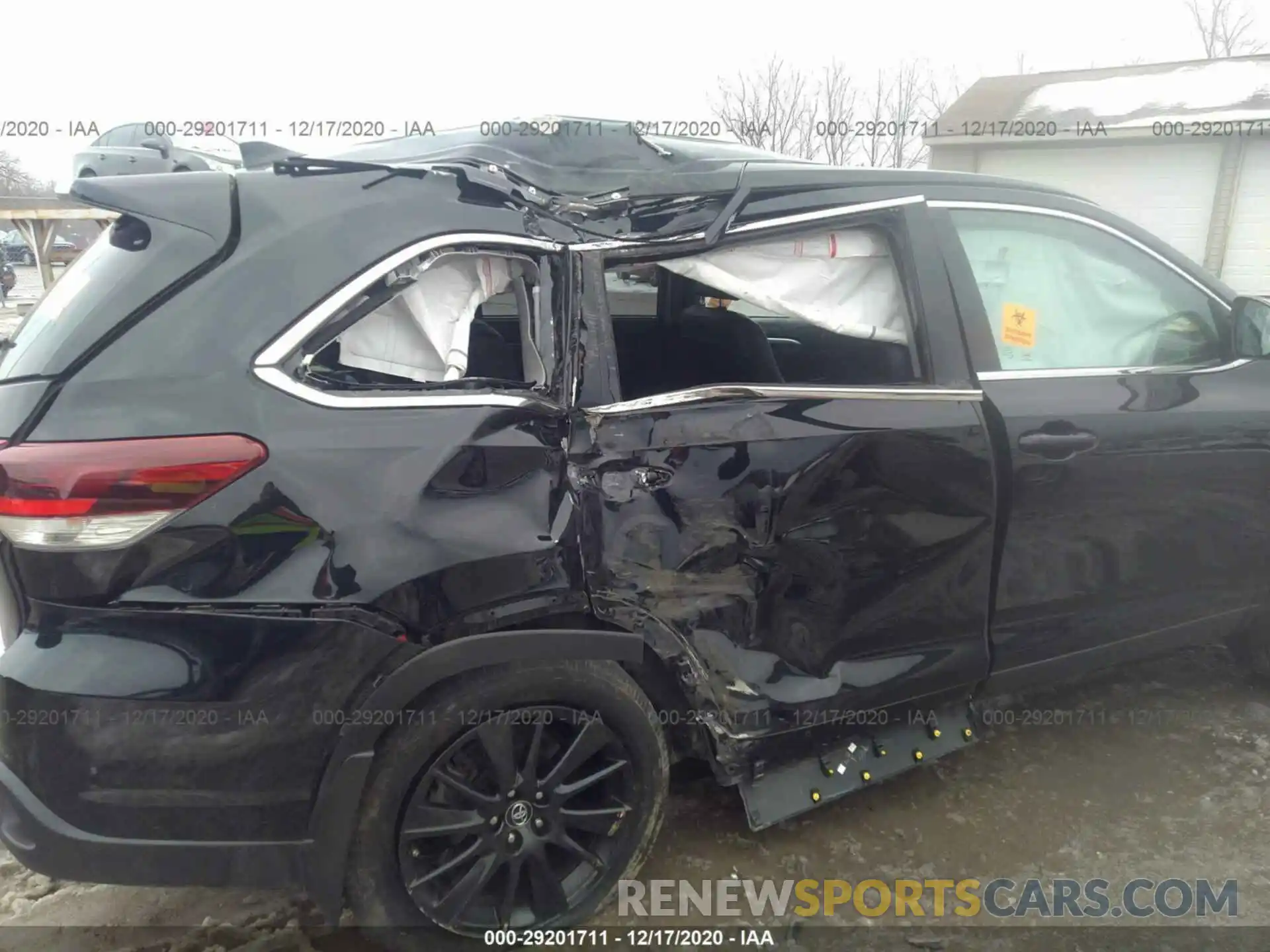 6 Photograph of a damaged car 5TDJZRFH3KS573146 TOYOTA HIGHLANDER 2019