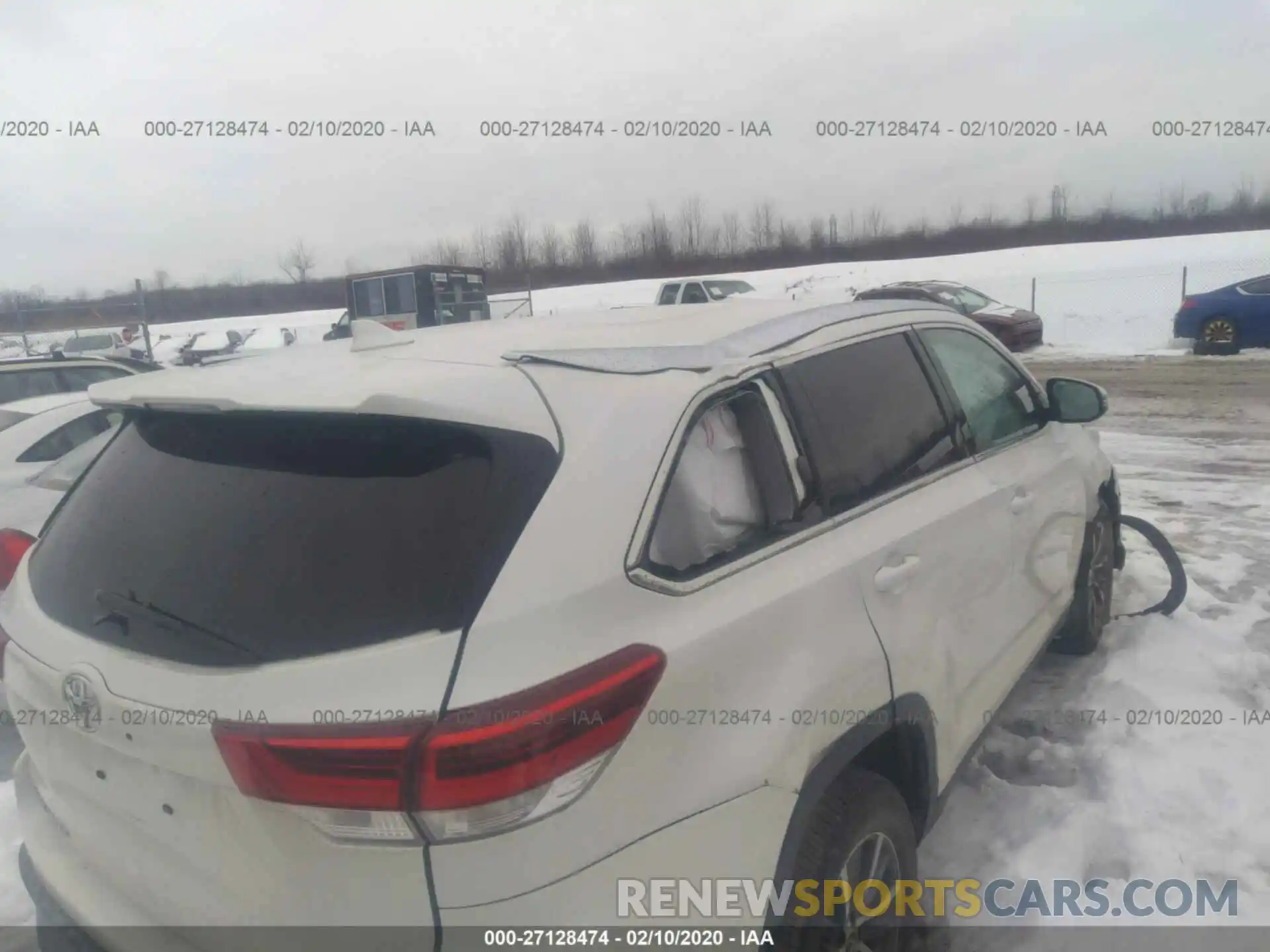 6 Photograph of a damaged car 5TDJZRFH3KS585765 TOYOTA HIGHLANDER 2019