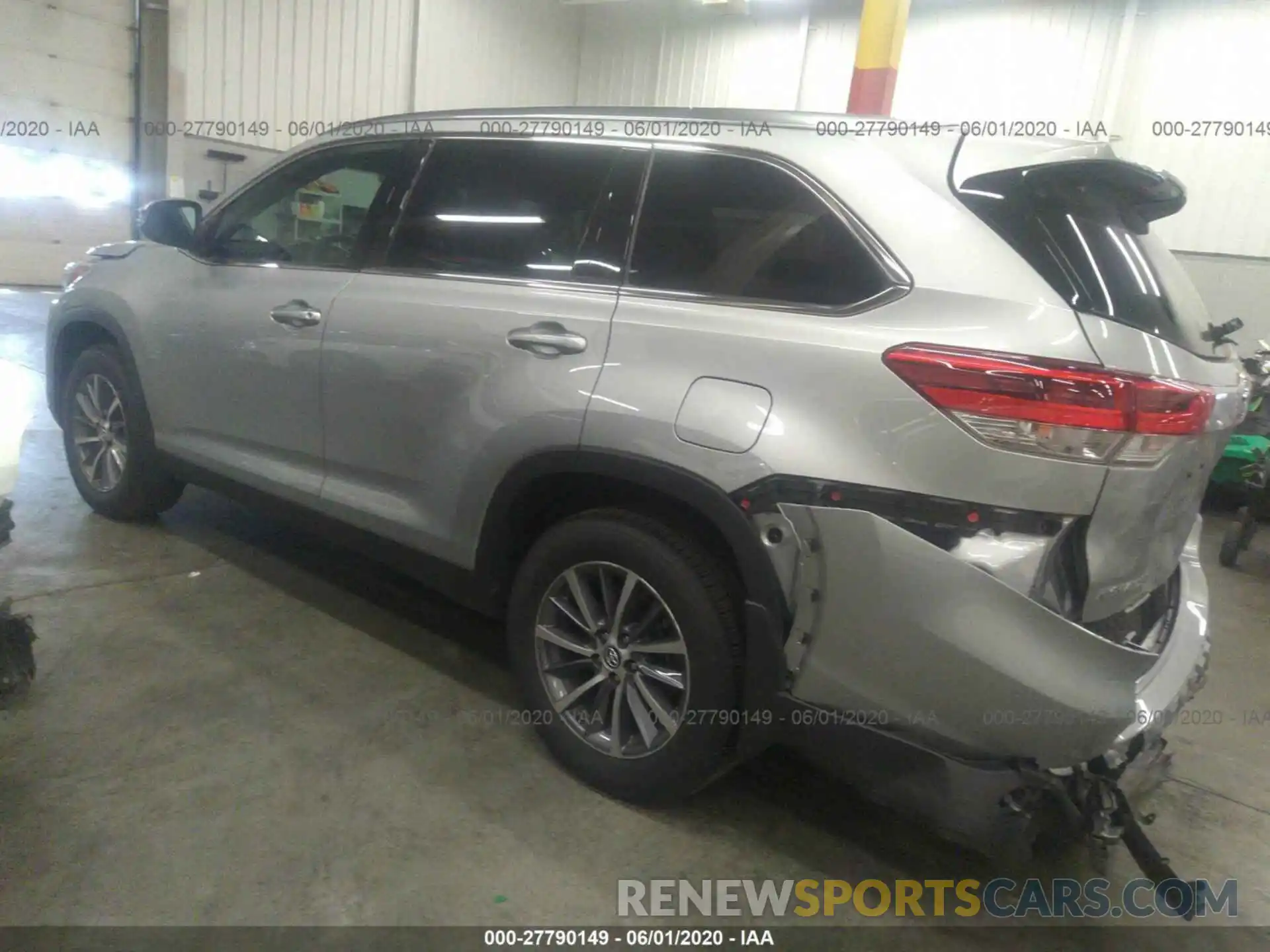 3 Фотография поврежденного автомобиля 5TDJZRFH3KS595129 TOYOTA HIGHLANDER 2019