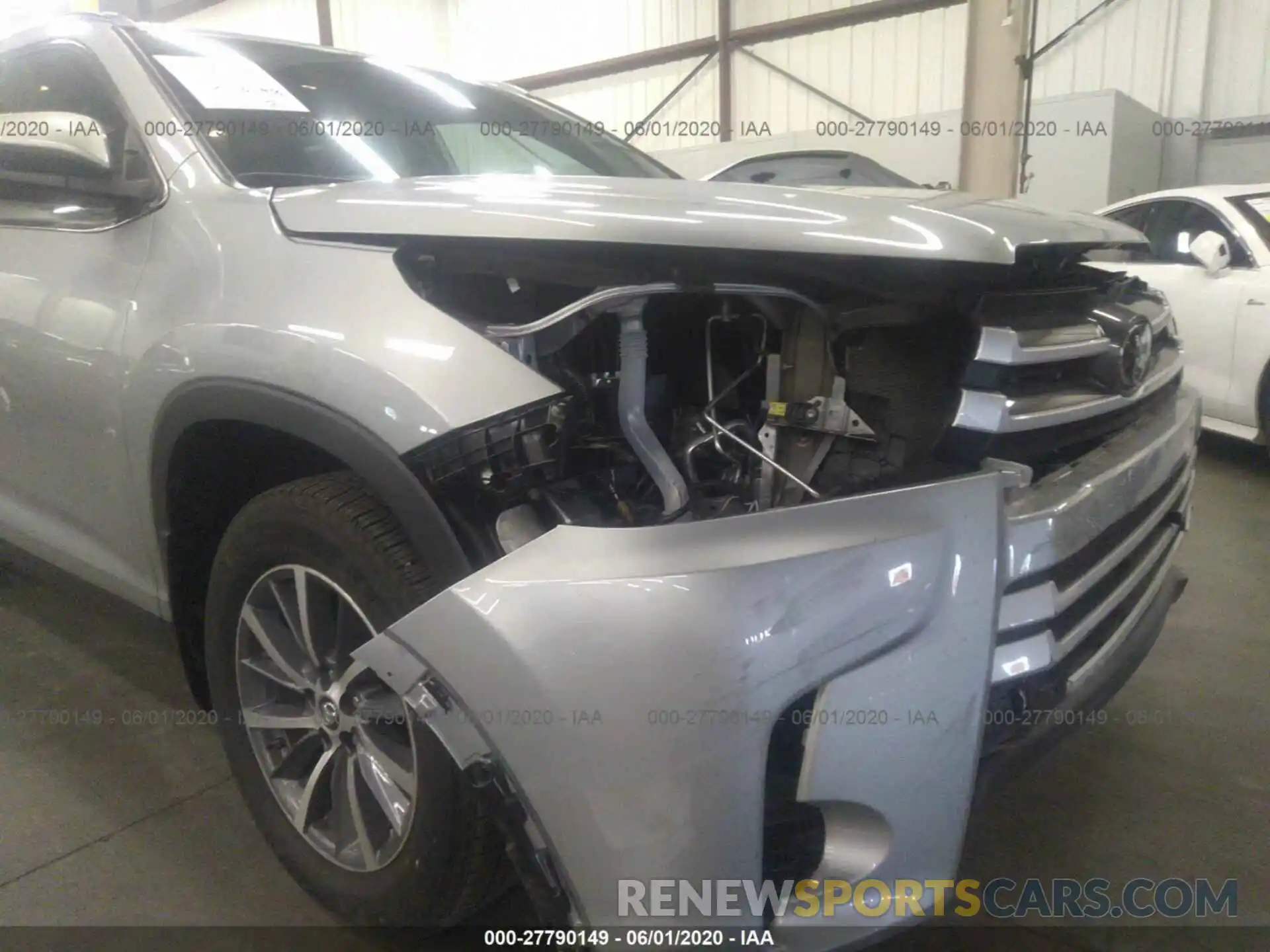 6 Фотография поврежденного автомобиля 5TDJZRFH3KS595129 TOYOTA HIGHLANDER 2019