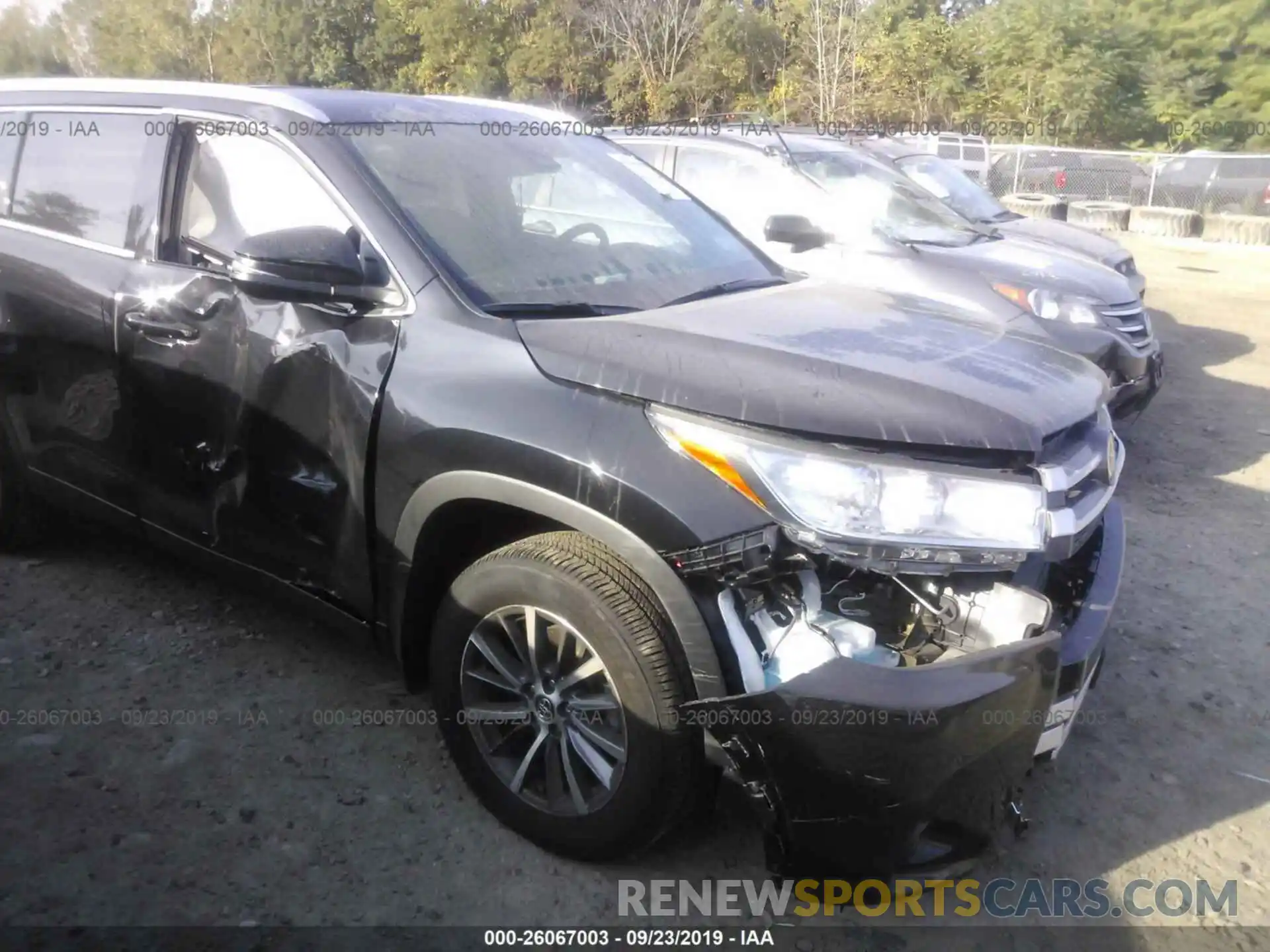 6 Photograph of a damaged car 5TDJZRFH3KS598709 TOYOTA HIGHLANDER 2019