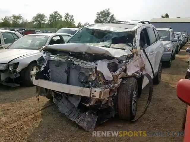 2 Photograph of a damaged car 5TDJZRFH3KS606131 TOYOTA HIGHLANDER 2019