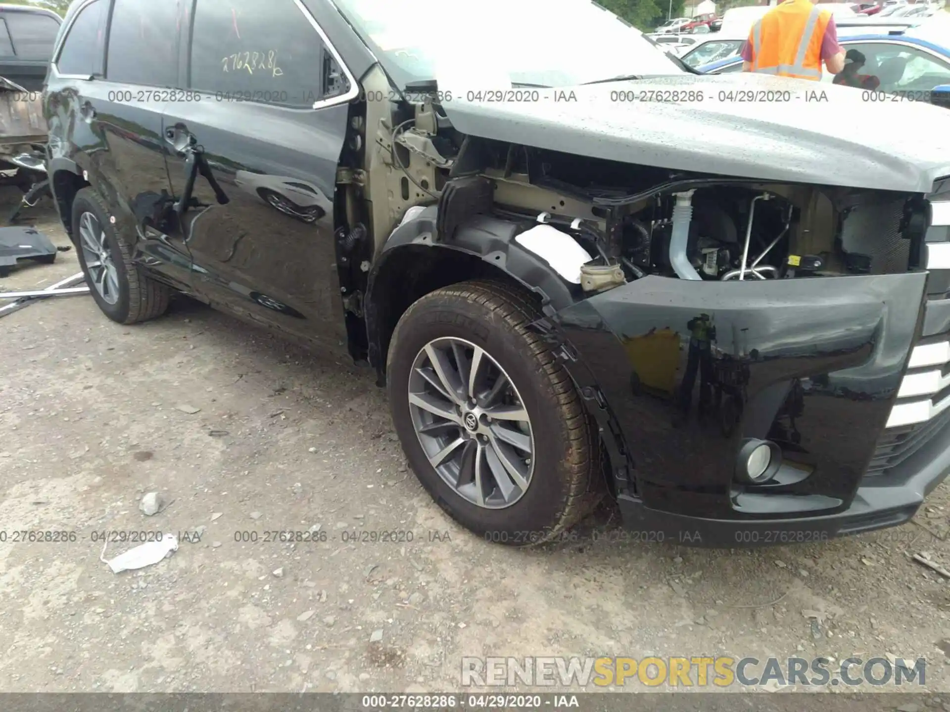 6 Фотография поврежденного автомобиля 5TDJZRFH3KS607912 TOYOTA HIGHLANDER 2019