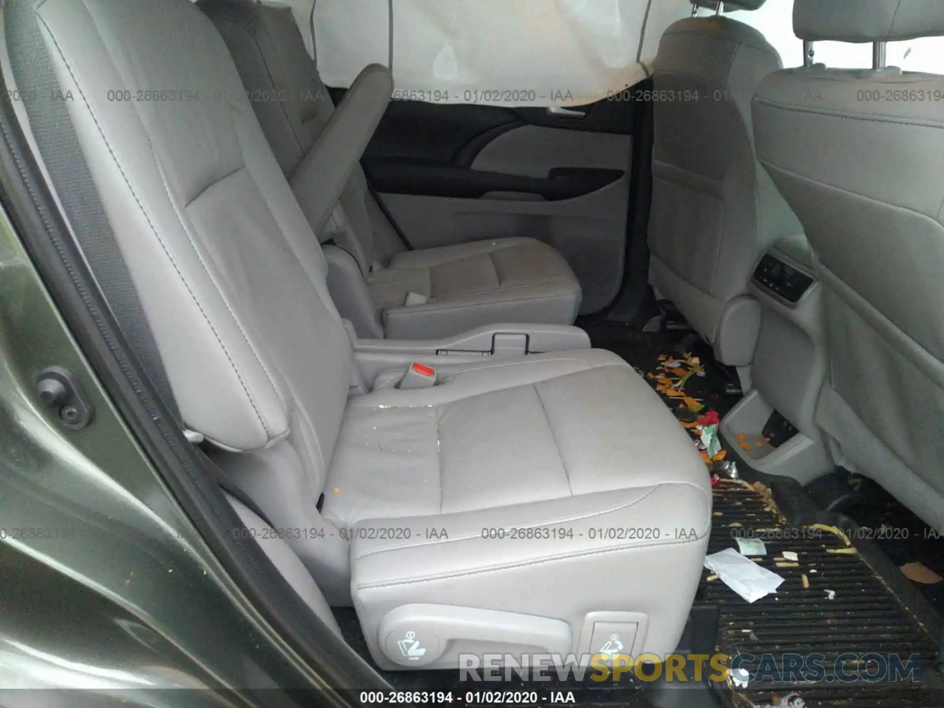 8 Фотография поврежденного автомобиля 5TDJZRFH3KS721439 TOYOTA HIGHLANDER 2019