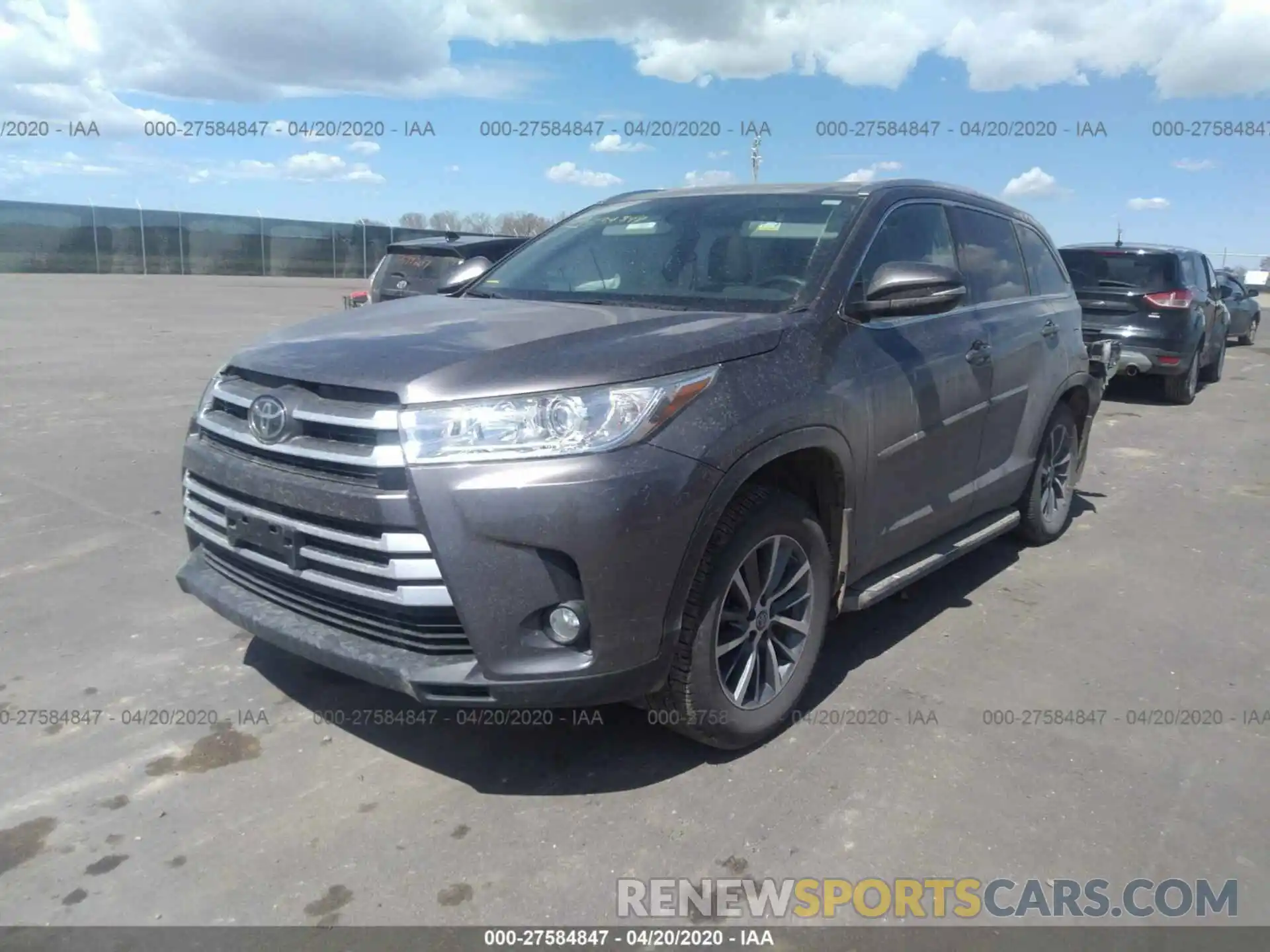 2 Фотография поврежденного автомобиля 5TDJZRFH3KS928865 TOYOTA HIGHLANDER 2019