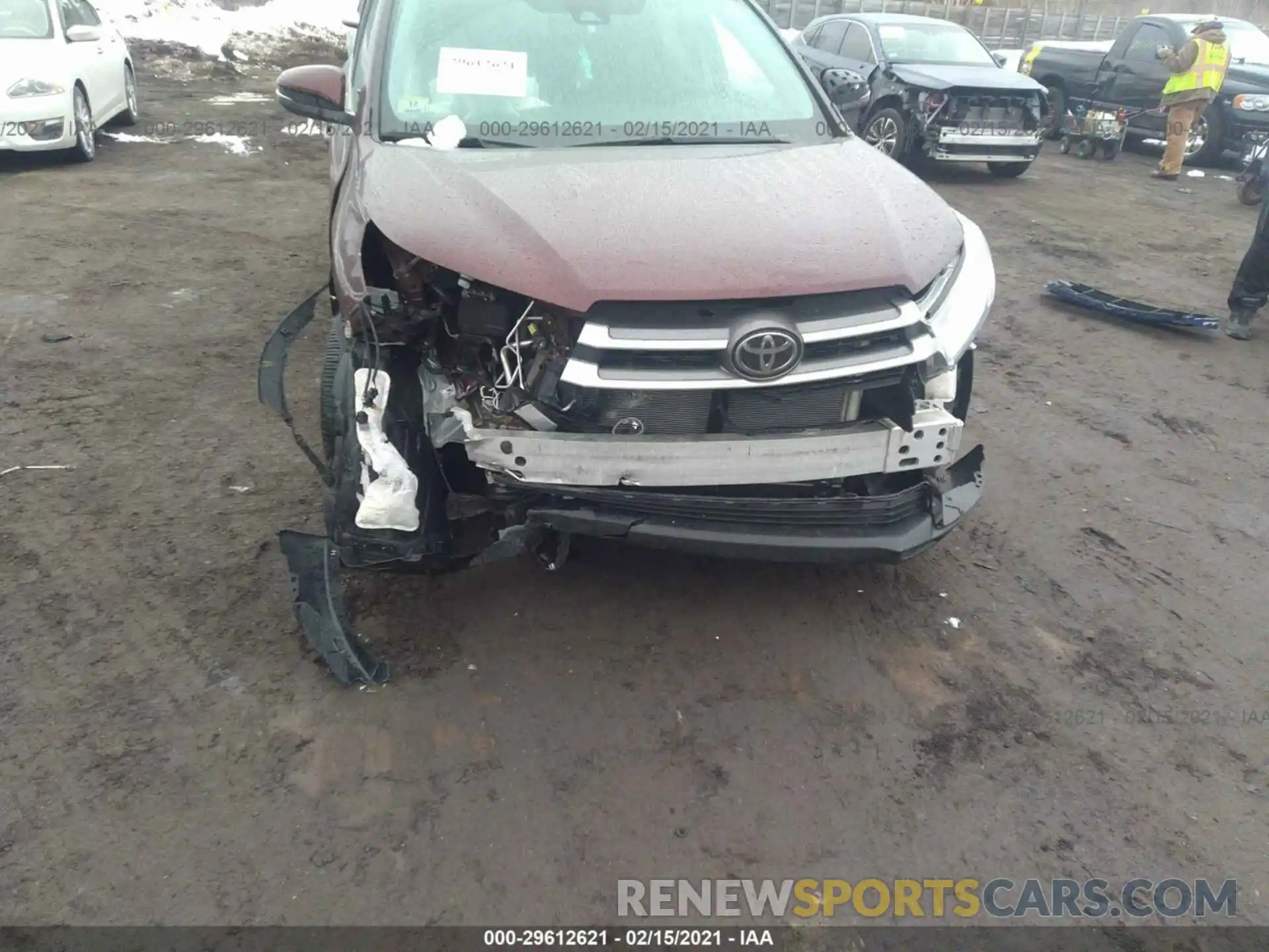 6 Фотография поврежденного автомобиля 5TDJZRFH3KS977158 TOYOTA HIGHLANDER 2019