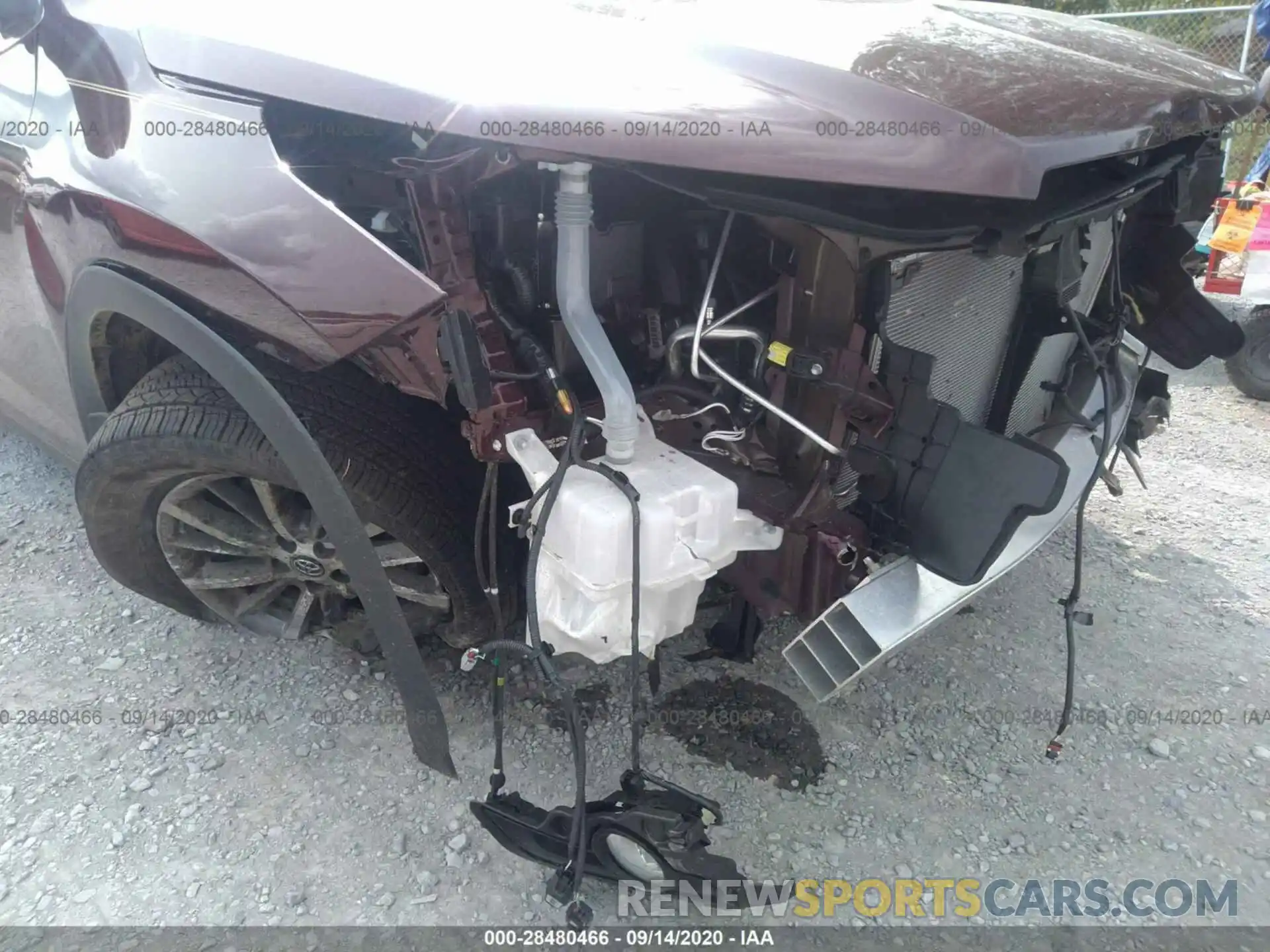 6 Photograph of a damaged car 5TDJZRFH3KS977273 TOYOTA HIGHLANDER 2019